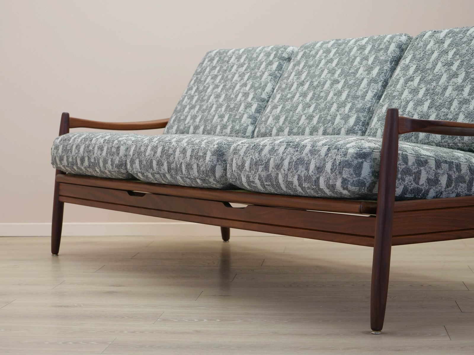 Teakhouten bank, Deens design, jaren 1970, gemaakt in Denemarken photo vinterior