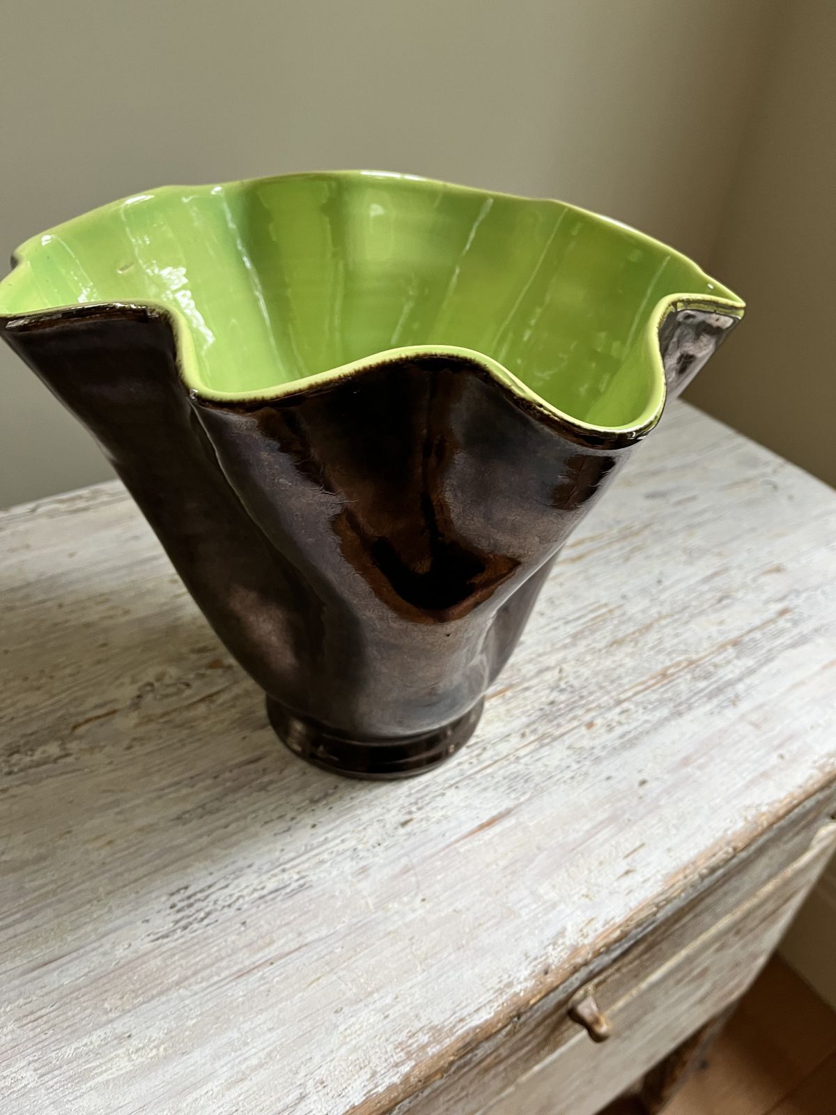 Stunning Mid Century French Vase, Signed photo furniture