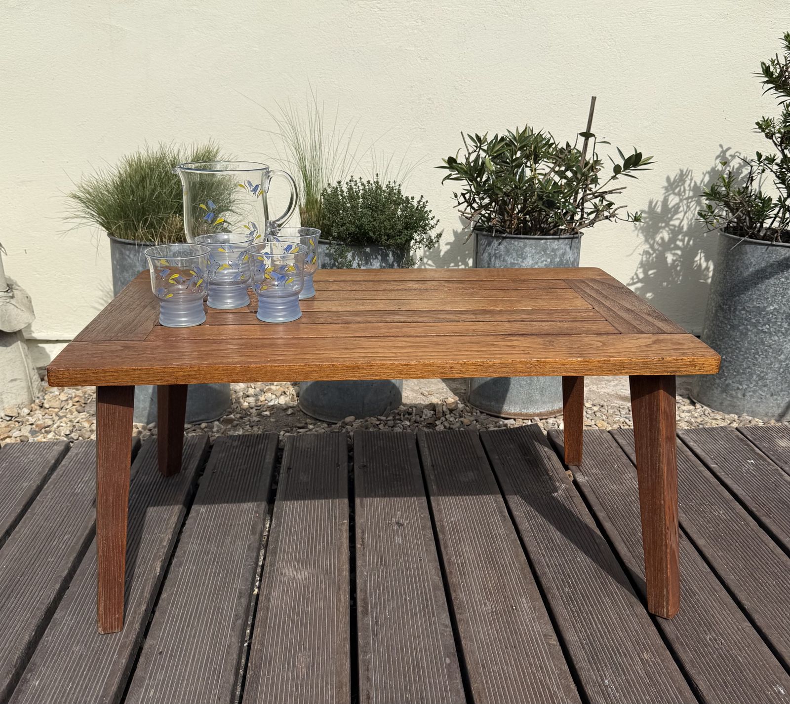 photo vinterior Midcentury Burma Teak Occasional Table   Indoor Or Outdoor