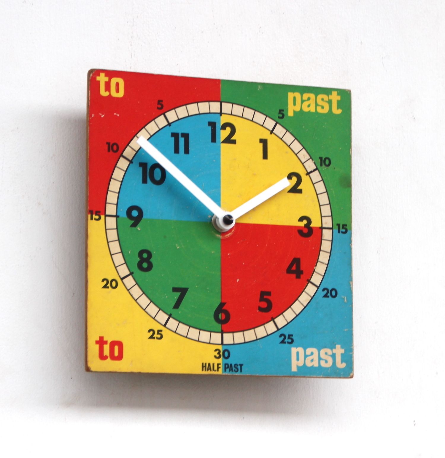 Quirky Learn To Tell The Time School Clock. London Timepiece