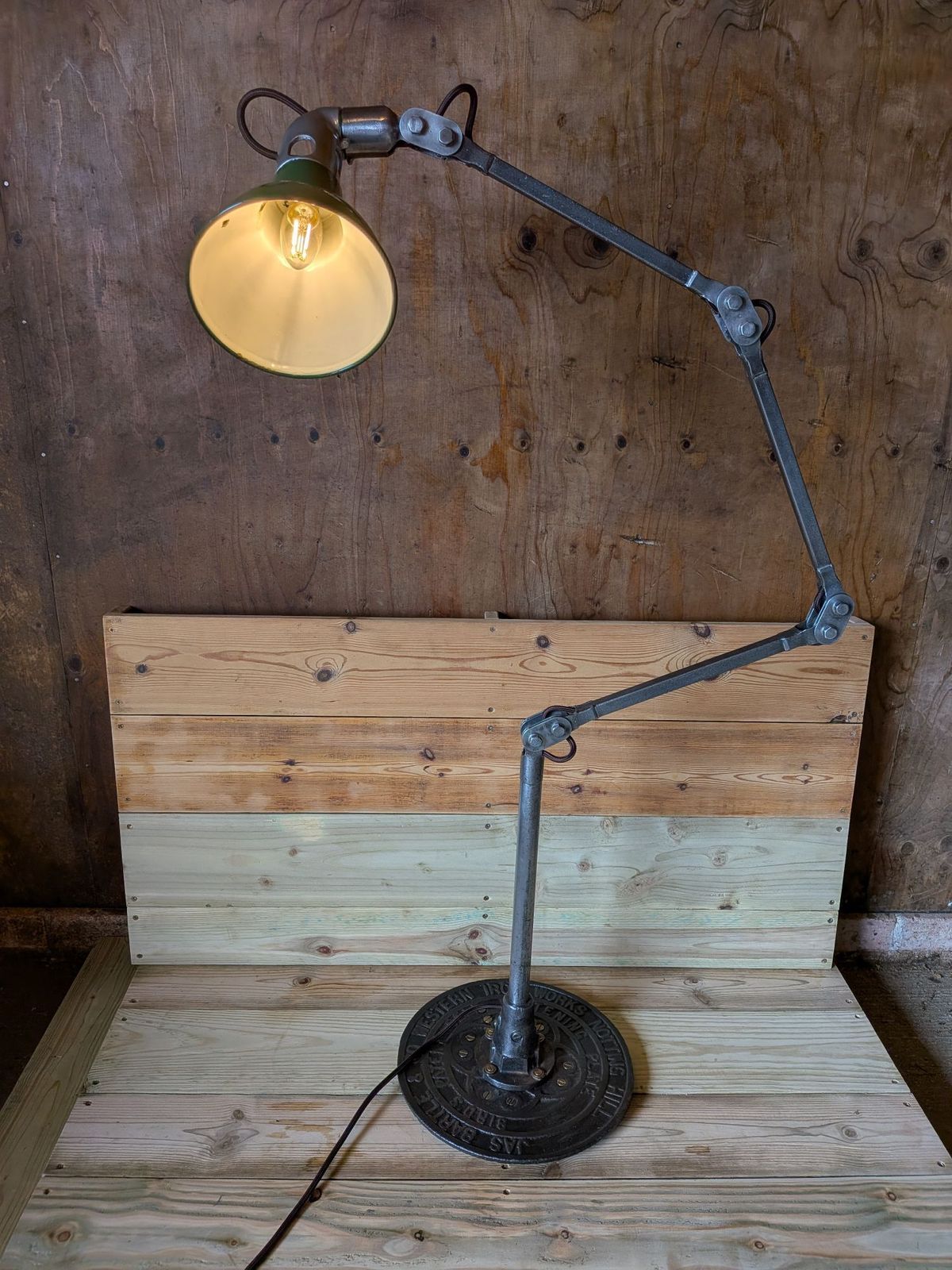 Industrial Lamp And Unique Heritage Base