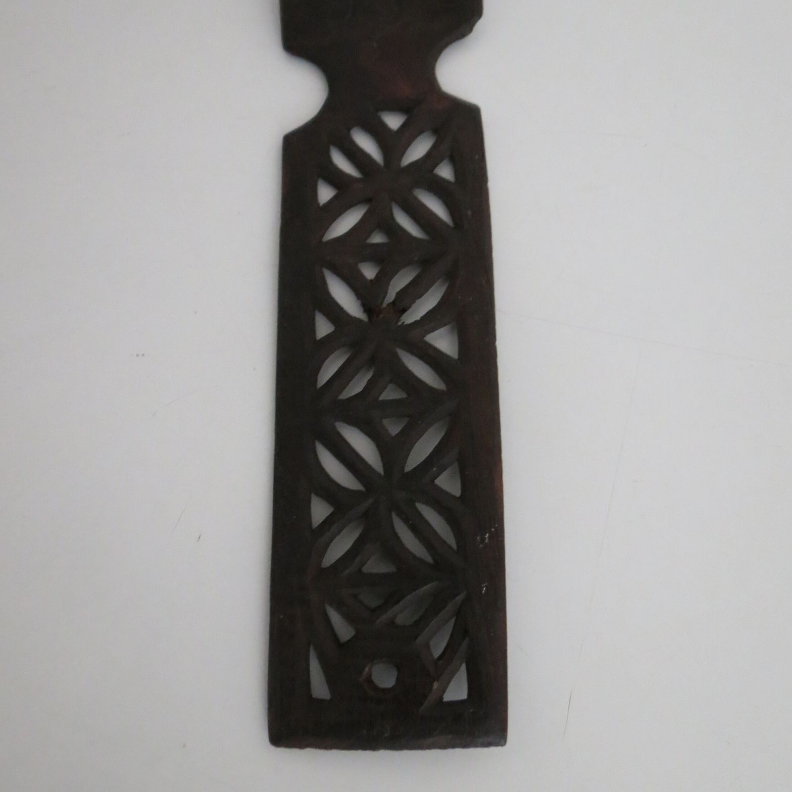 photo vinterior Hand Carved Welsh Love Spoon And Fork 1920s