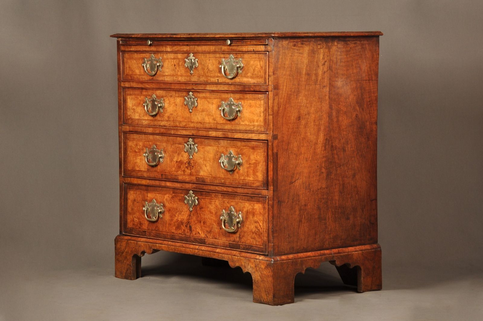 A Fine Early George II Walnut Chest Of Drawers Of Small Proportions photo Furniture