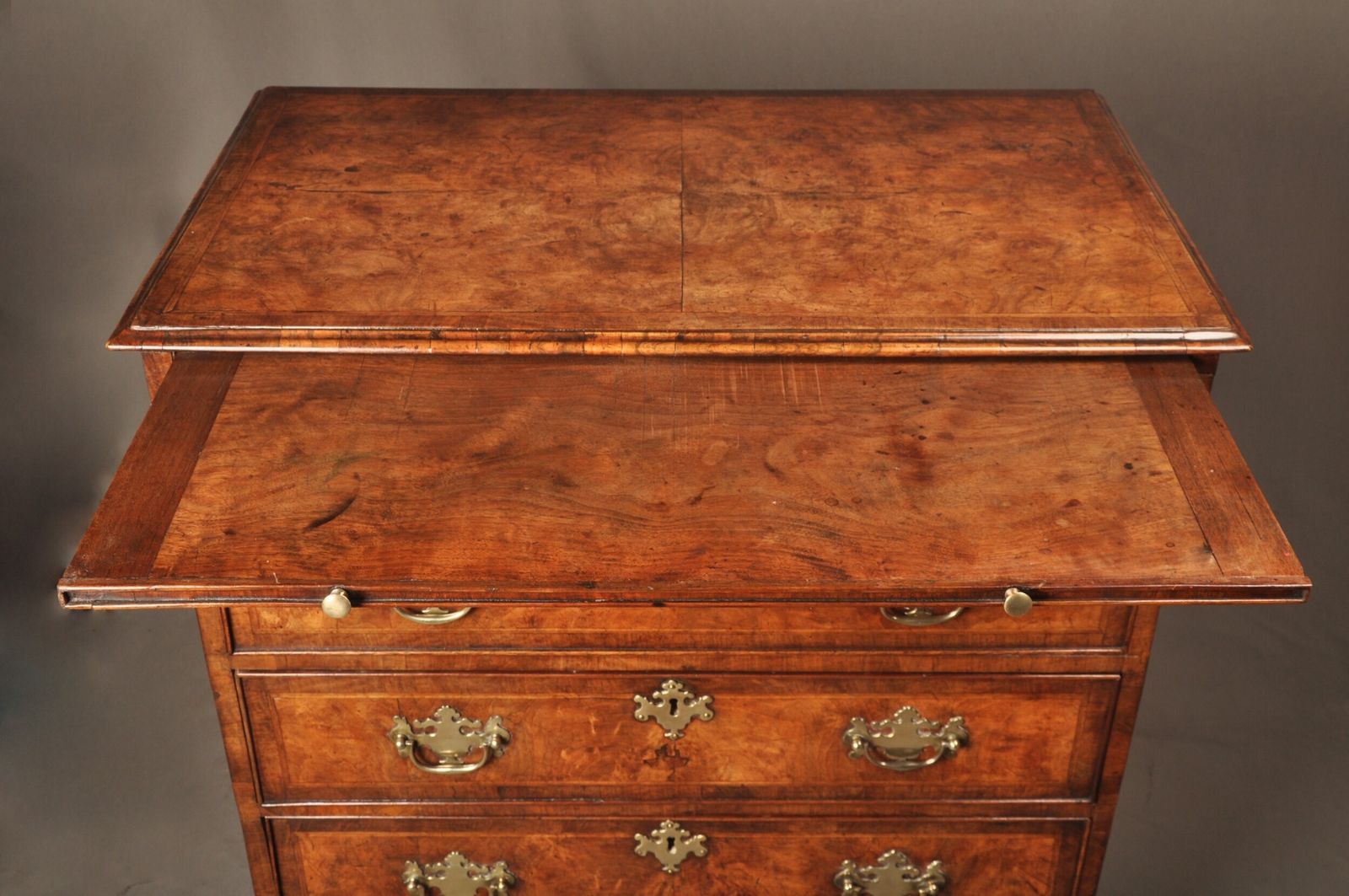 A Fine Early George II Walnut Chest Of Drawers Of Small Proportions photo vintage