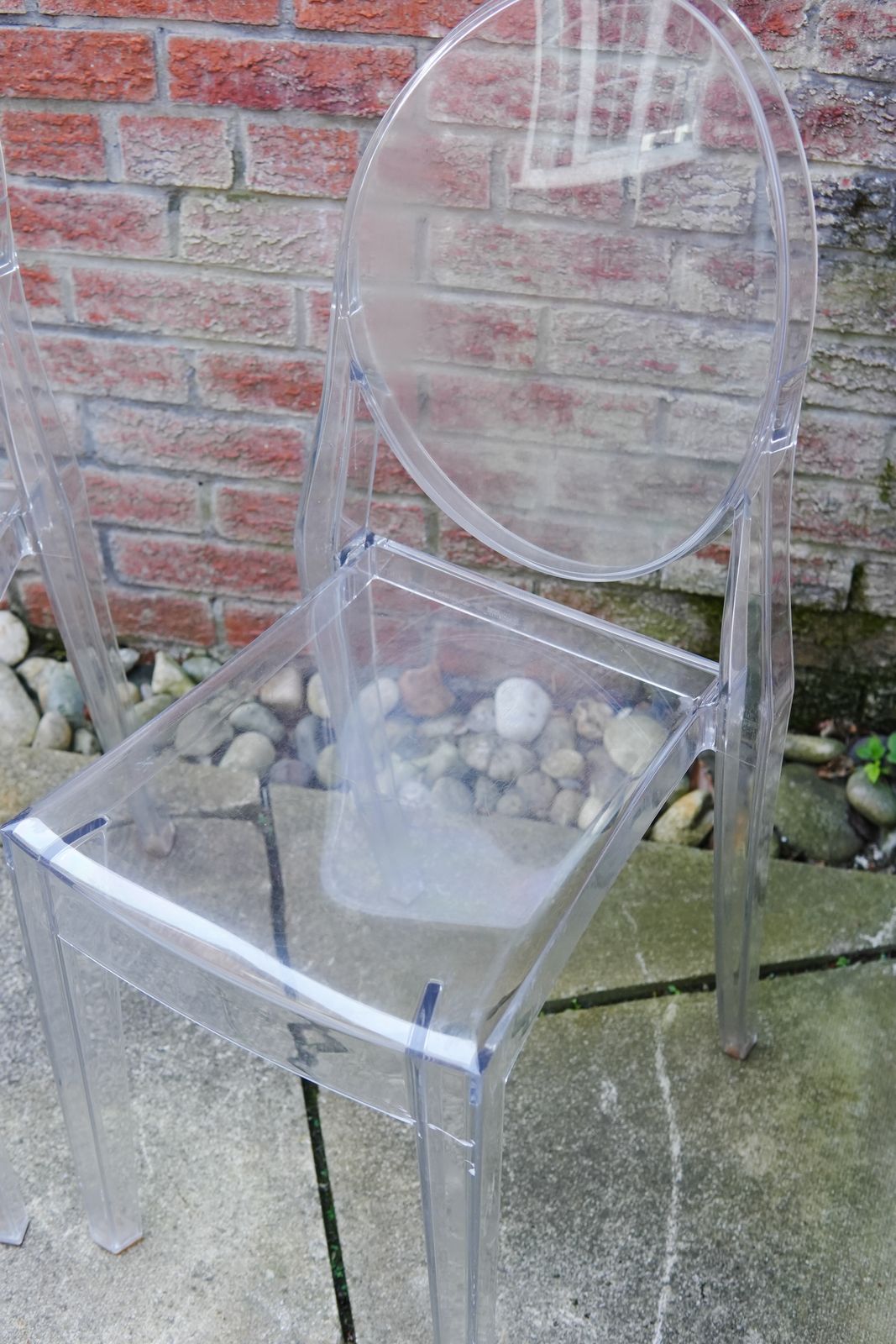 Set Of 6 Kartell Louis Ghost Chairs, Philippe Starck photo for sale