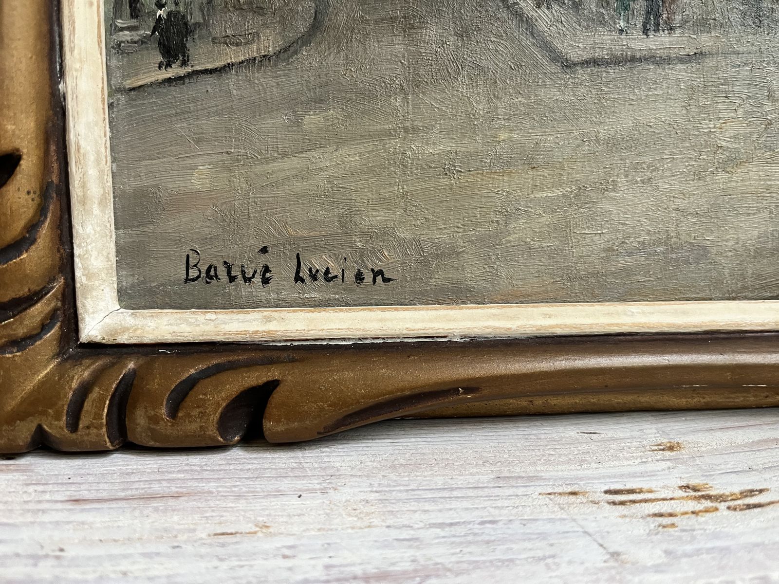 Stunning Pair Of French Impressionist Oil Paintings By Lucien Barue, Signed. photo Art