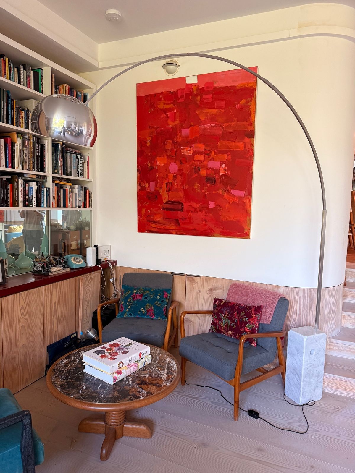 Vintage Flos Arco Italian Carrara Marble Floorlamp photo for sale