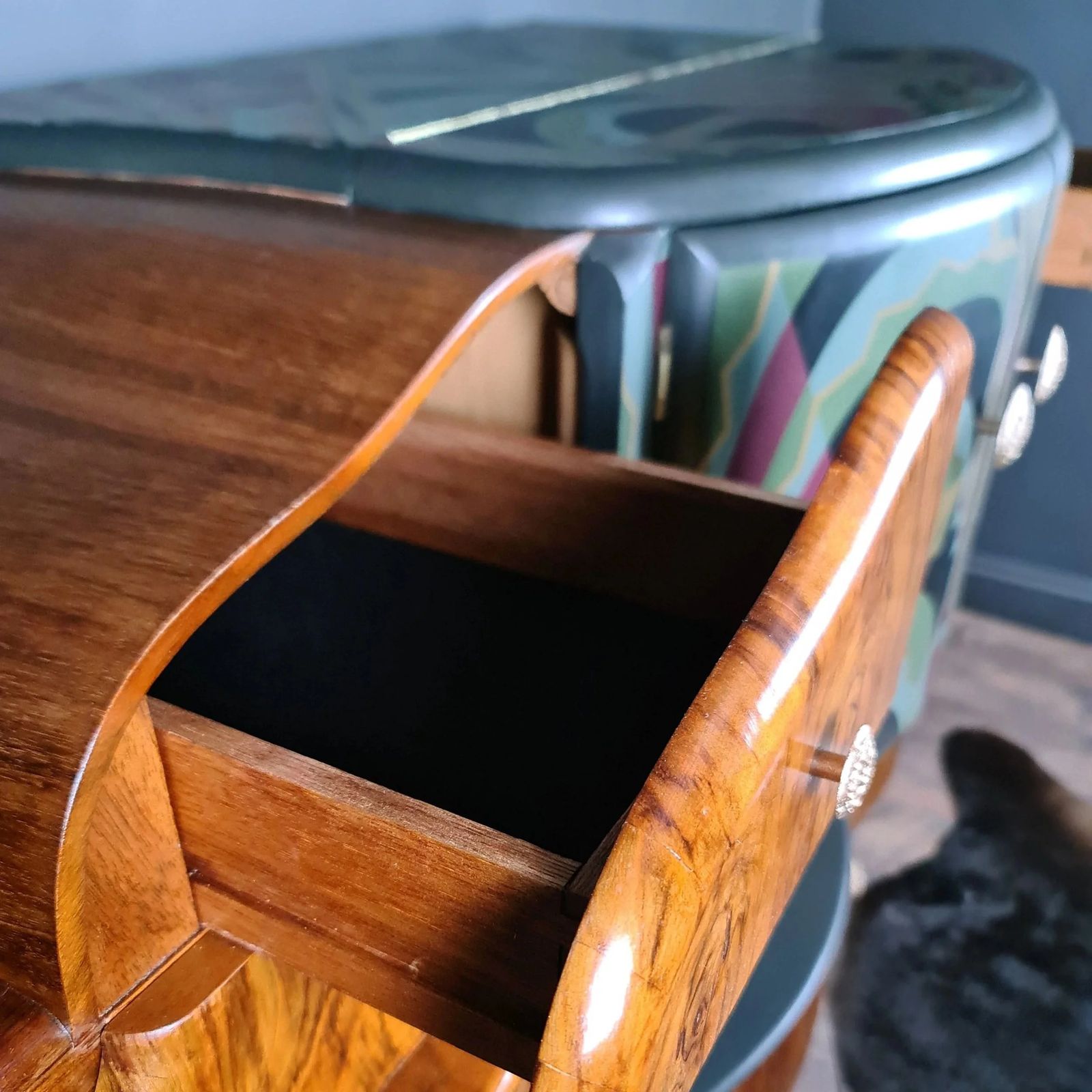photo furniture Art Deco Cocktail Cabinet. Fully Restored Restored And Re Designed.
