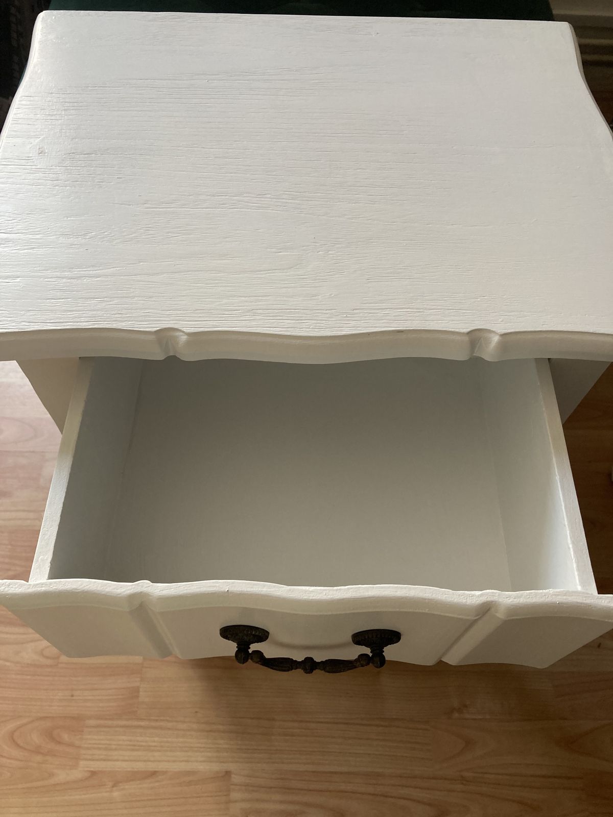 Juliette White Shabby Chic 1 Drawer Bedside Table X2 photo 200.0