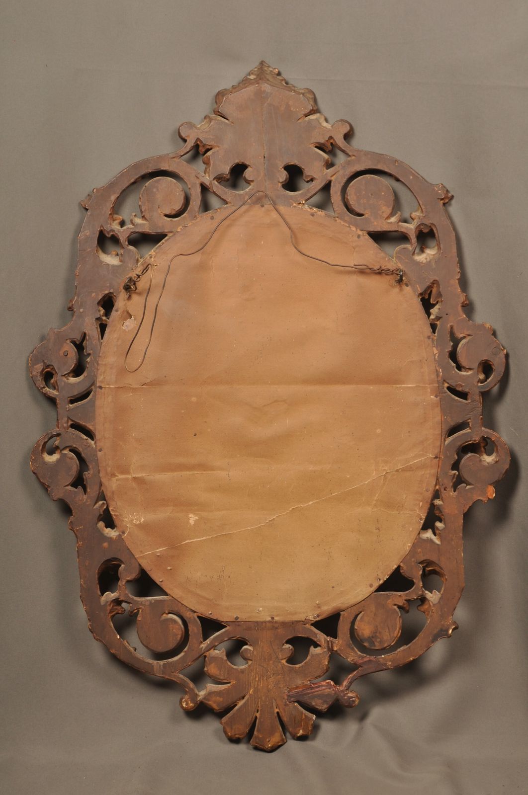 Late 18th Century Florentine Giltwood Oval Mirror photo buy