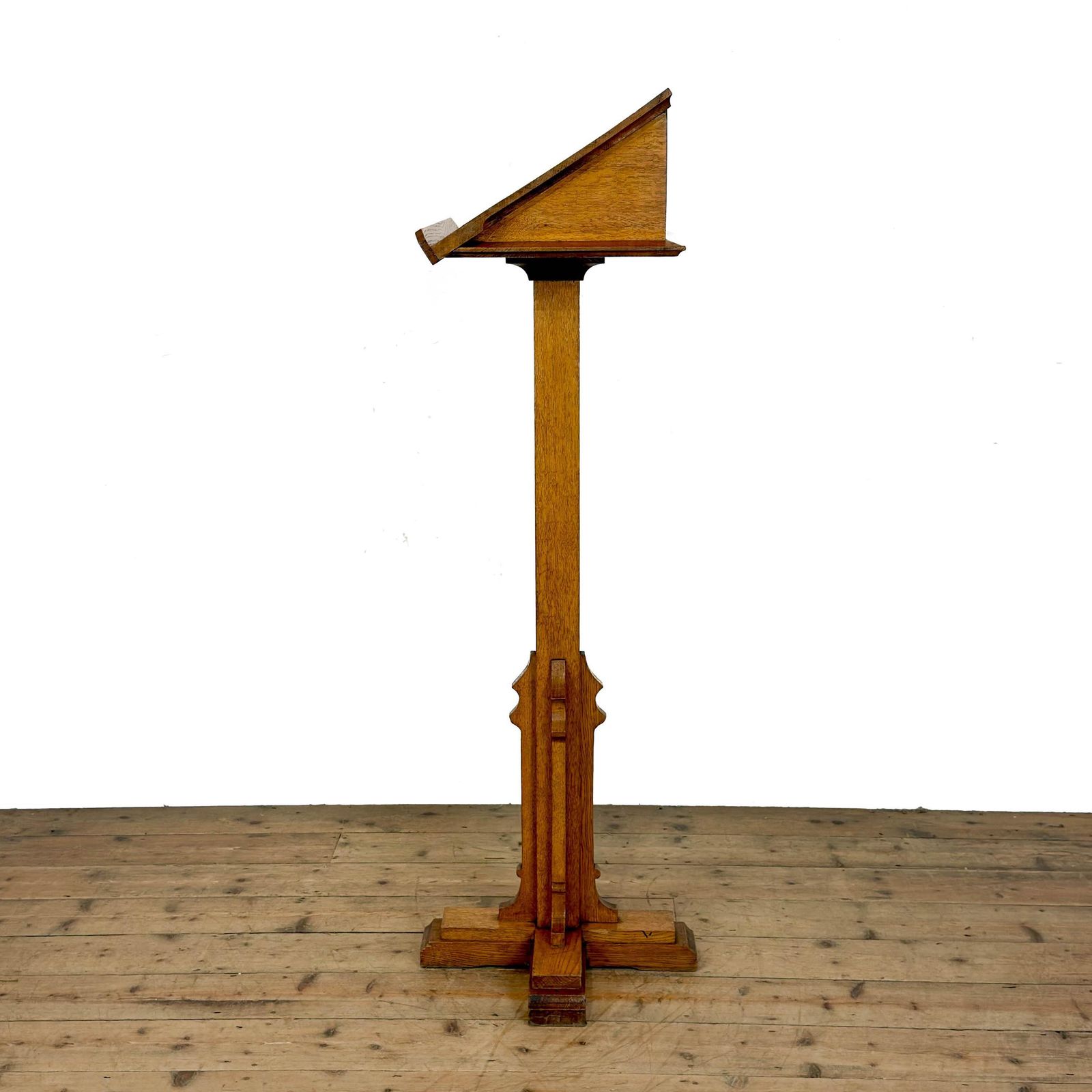 Antique Oak Lectern | Antique Stand | Antiques | Lecturers Stand | Antique Lectern | Book Stand (M 4830) photo for sale