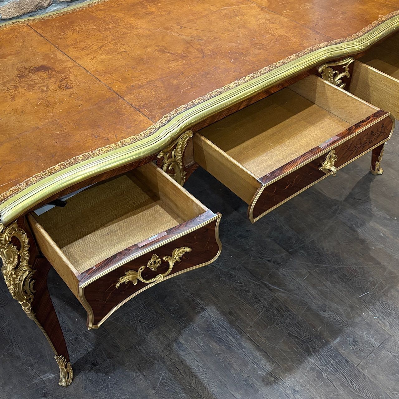 Victorian Louis XV Style Desk, 1800s photo buy
