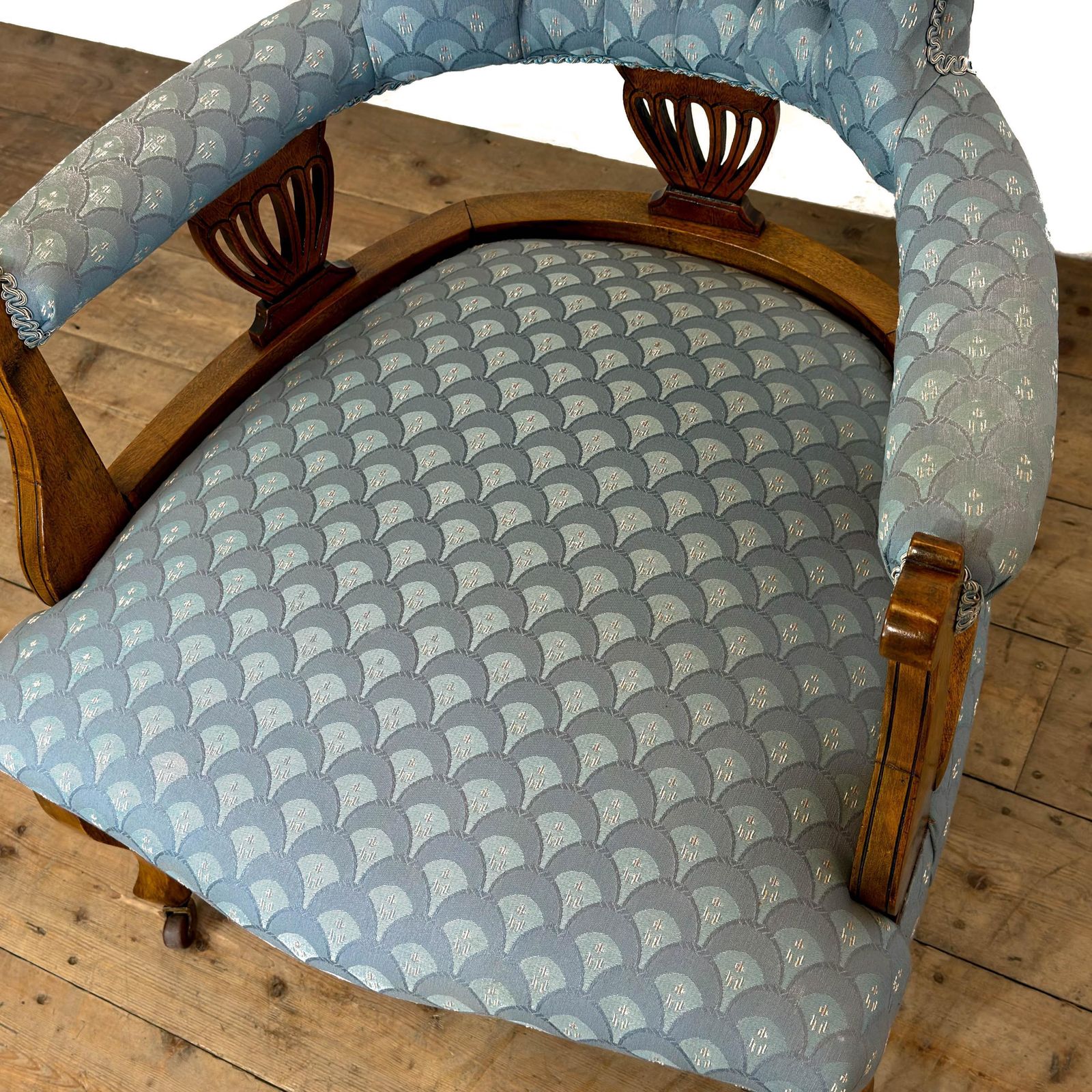 Antique Edwardian Mahogany Armchair | Antique Armchair | Antique Seating | Victorian Antiques | Victorian Armchair (M 6798) photo buy