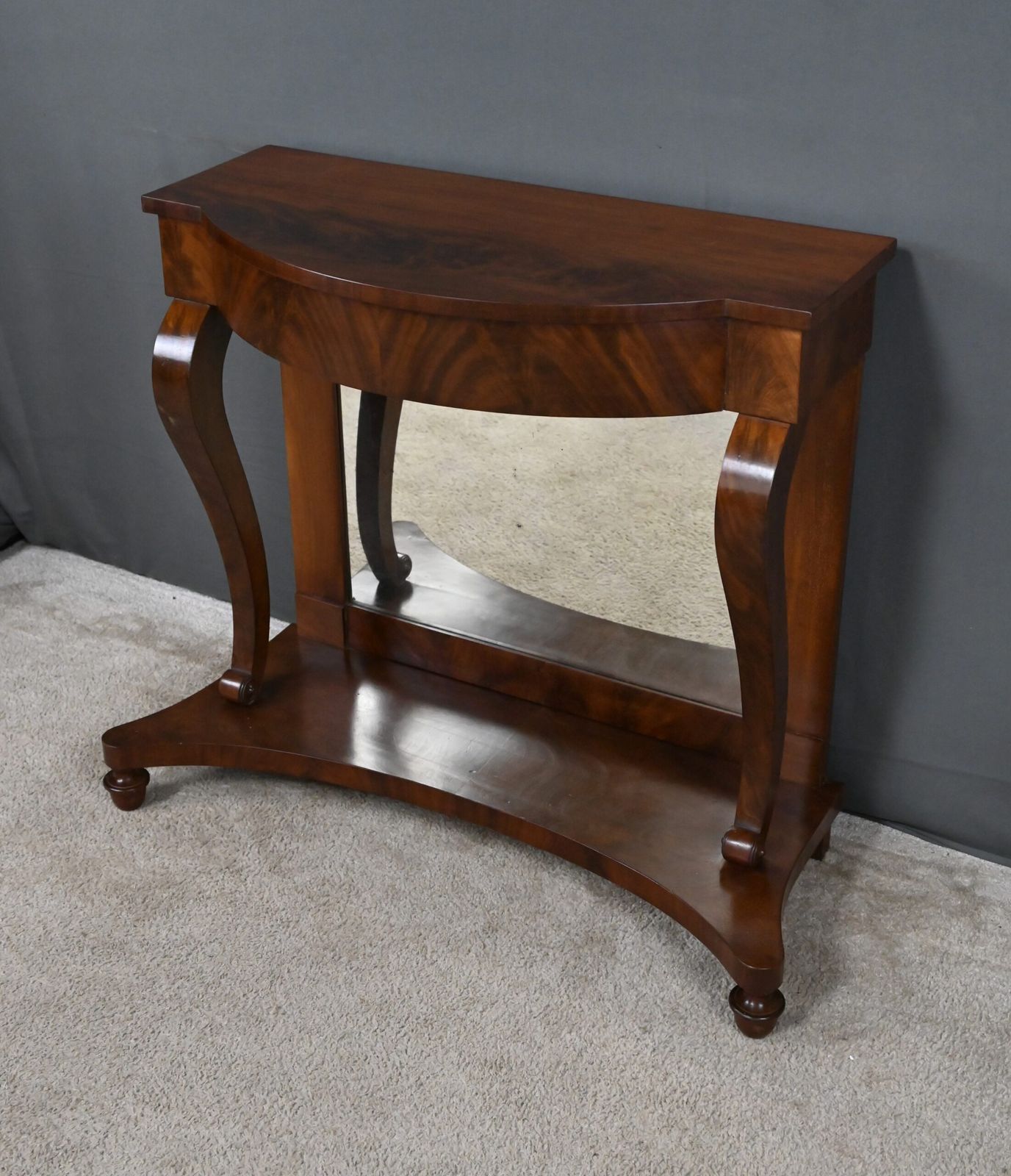 Mahogany Console Table  Restoration Period  First Part Of The 19th Century photo Furniture