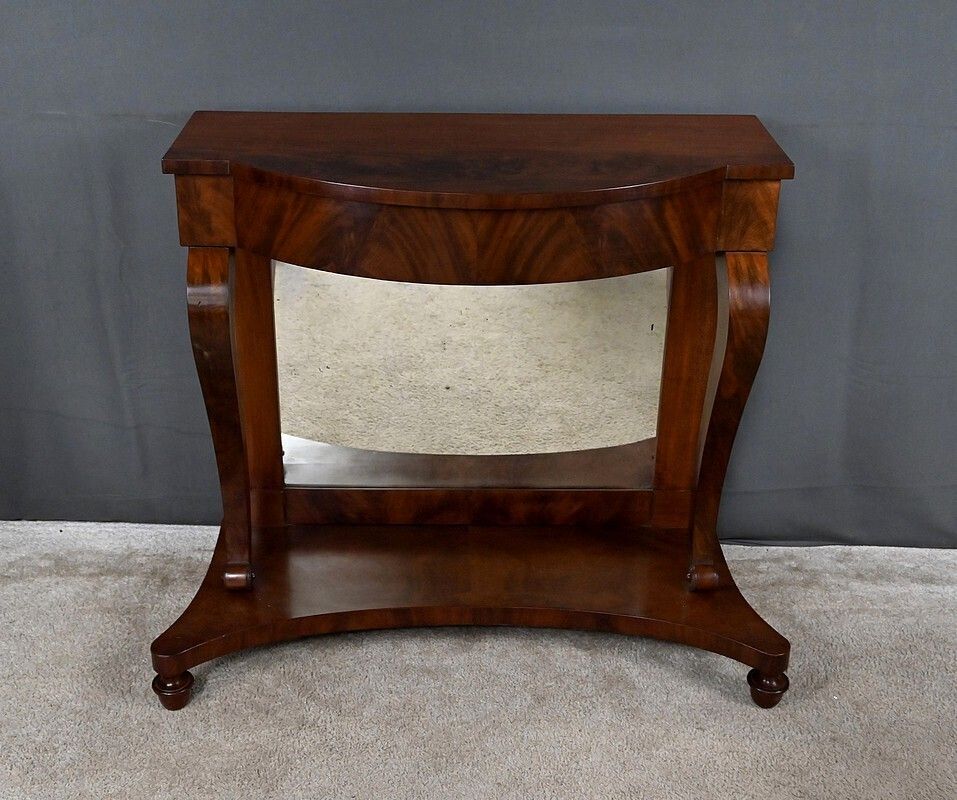 Mahogany Console Table  Restoration Period  First Part Of The 19th Century photo buy
