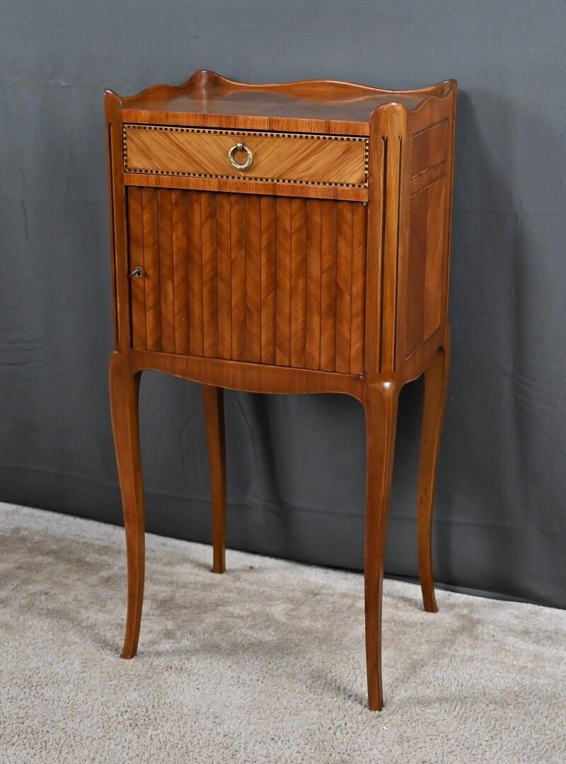 Marquetry Coffee Table  Louis XV Louis XVI Transitional Style  Mid 20th Century photo 910.0