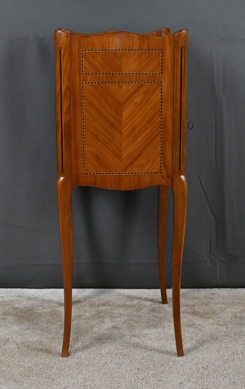 Furniture Marquetry Coffee Table  Louis XV Louis XVI Transitional Style  Mid 20th Century photo