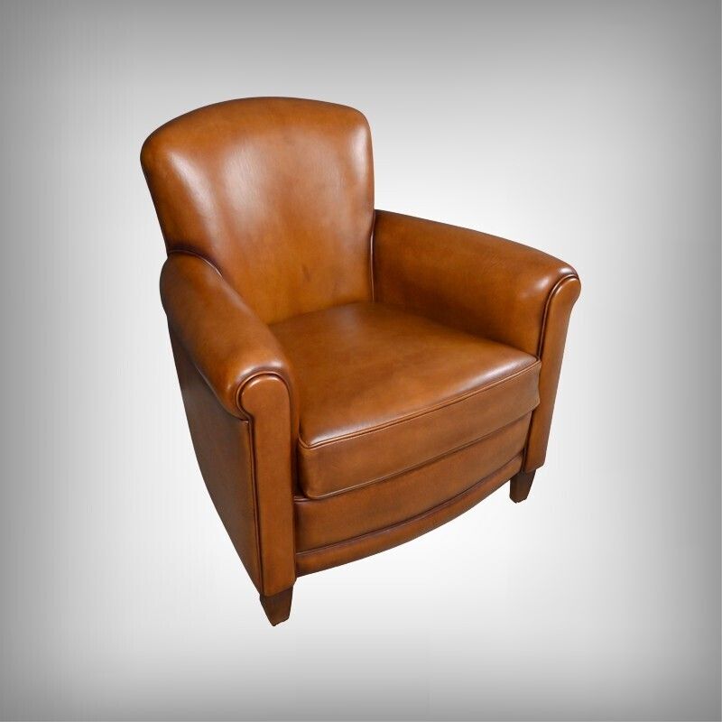 Pair Of Leather Club Chairs – Reproduction photo furniture