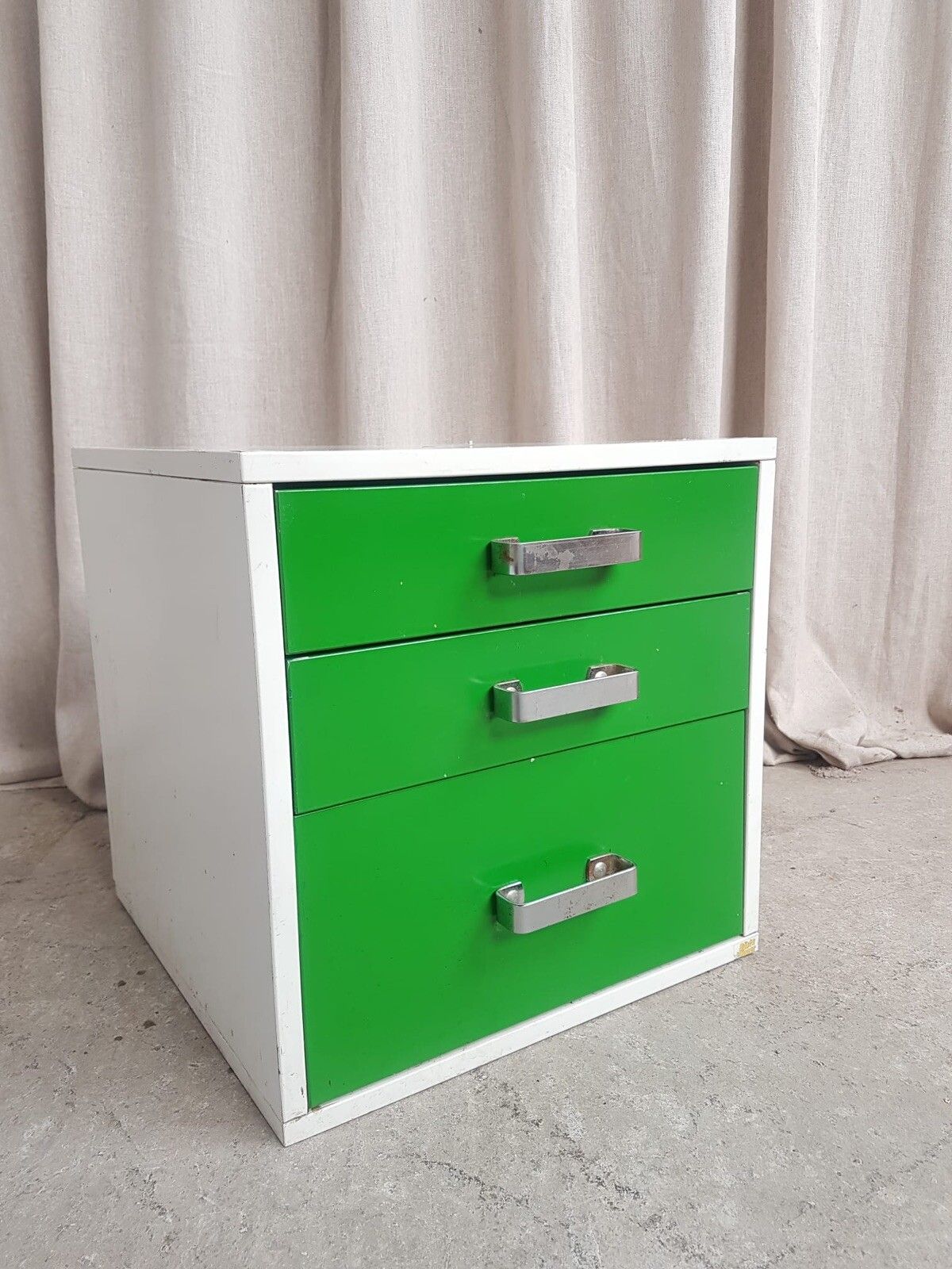 Vtg Late Mid Century Small Chest Of Filing Drawers Scandi Danish Retro R616 photo 90.0
