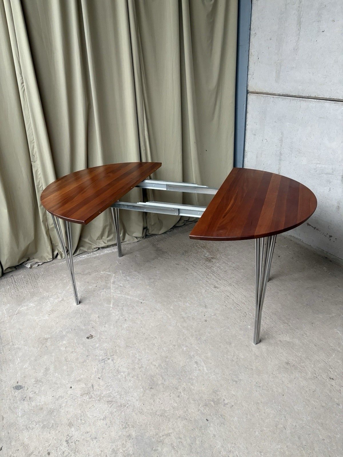 Vtg Late Mid Century  A/S Haslev Møbelsnedkeri Danish Dining Table Scandi R1186 photo vintage