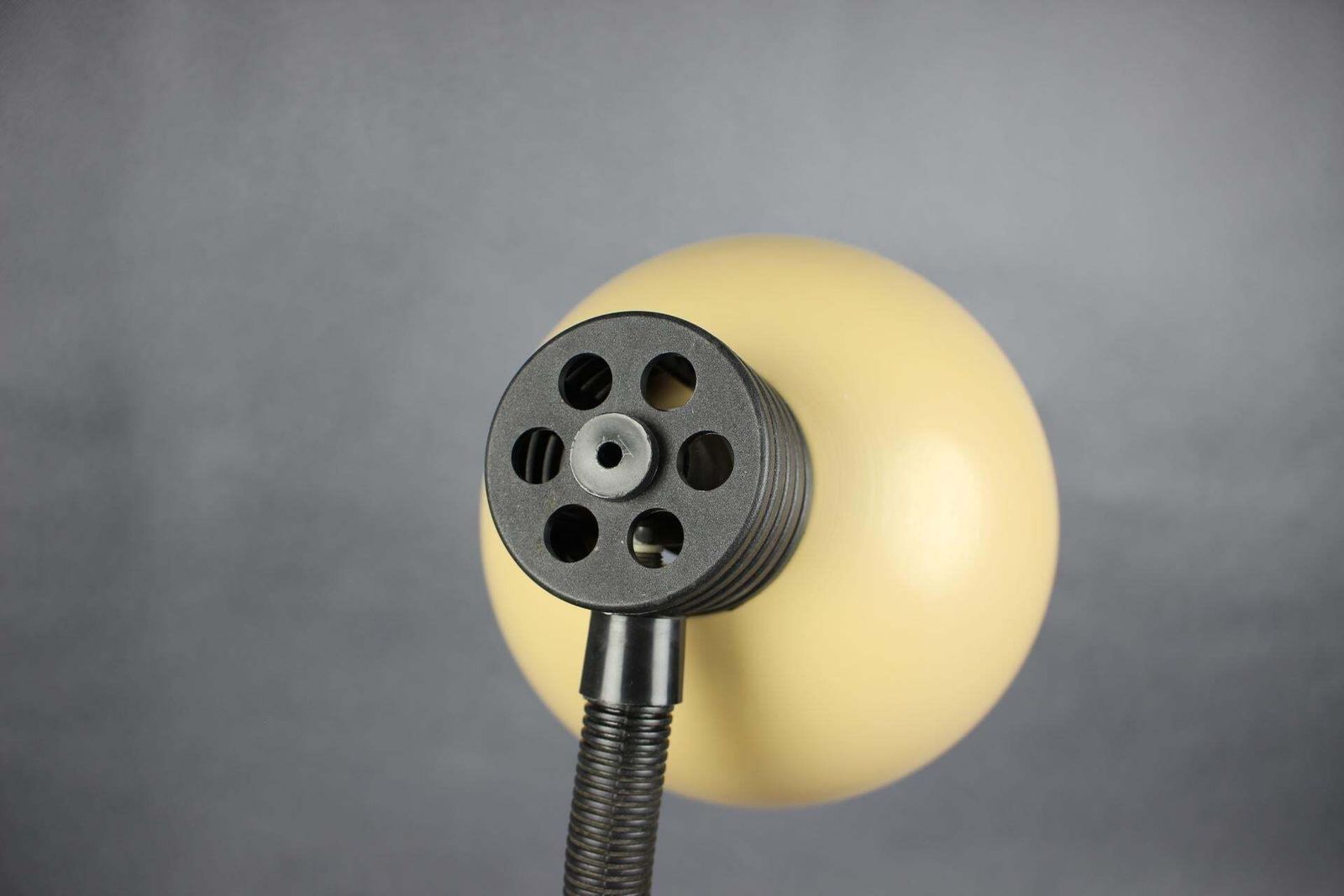 1970s Hungarian Gooseneck Desk Lamp, Cappuccino Mid Century Table Light photo 264.0