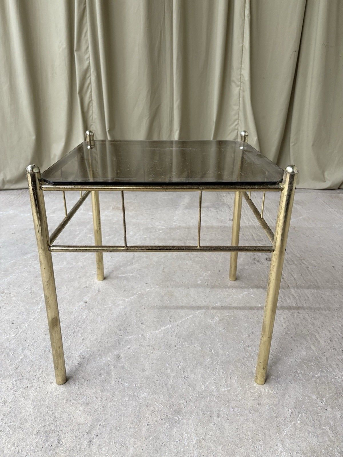 Vtg Late Mid Century Hollywood Regency Style Side Table Italian Retro R959 photo vinterior