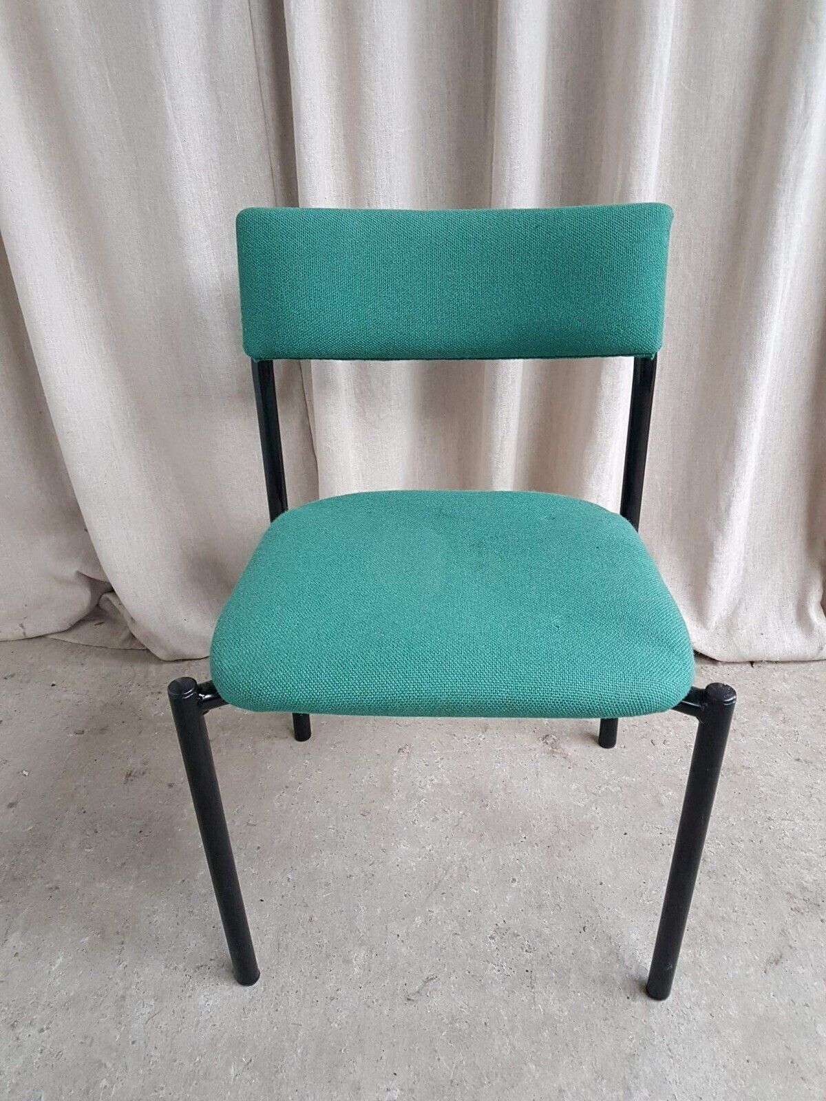 Vtg Late Mid Century Modernist Post Modern Style Dining Side Desk Chair R735 photo furniture