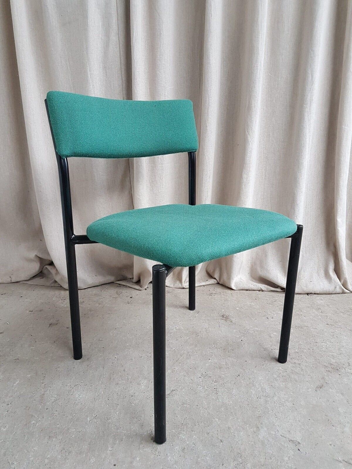 Vtg Late Mid Century Modernist Post Modern Style Dining Side Desk Chair R735 photo vinterior