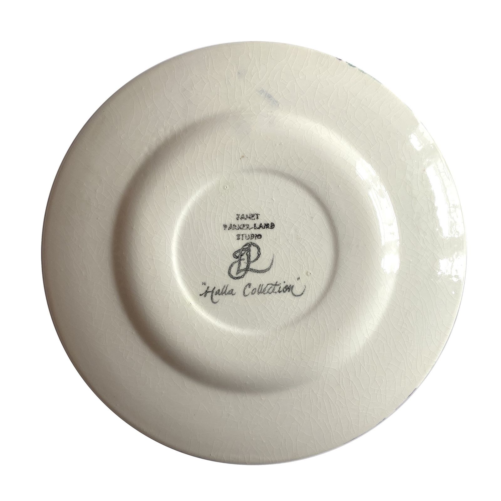 Janet Parker Laird Studio Pottery Halla Collection Charger 13", Poole Pottery Delphis Artist photo buy