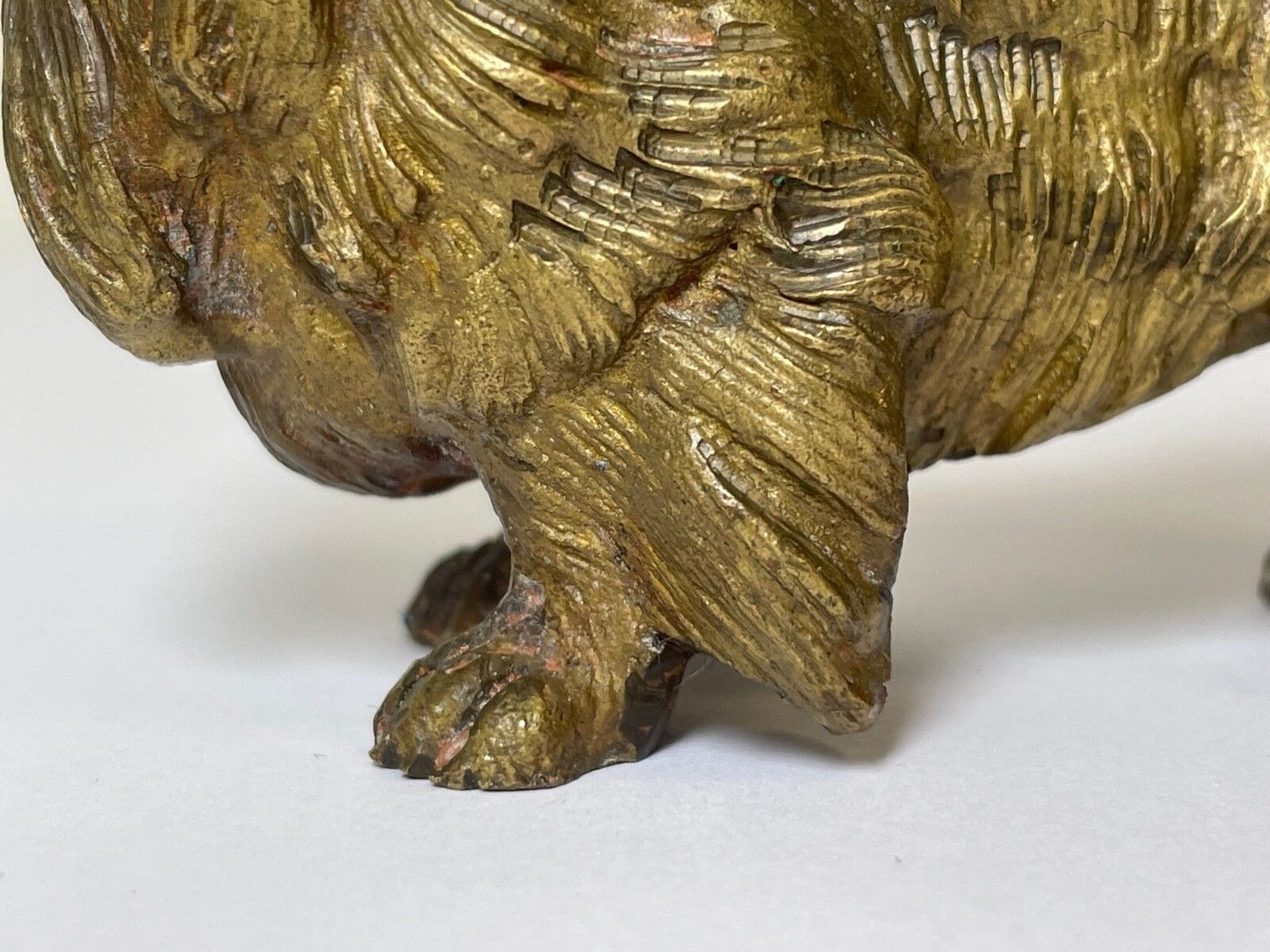 Antique Austrian Miniature Bronze Pekingese Dog Sculpture photo 750.0