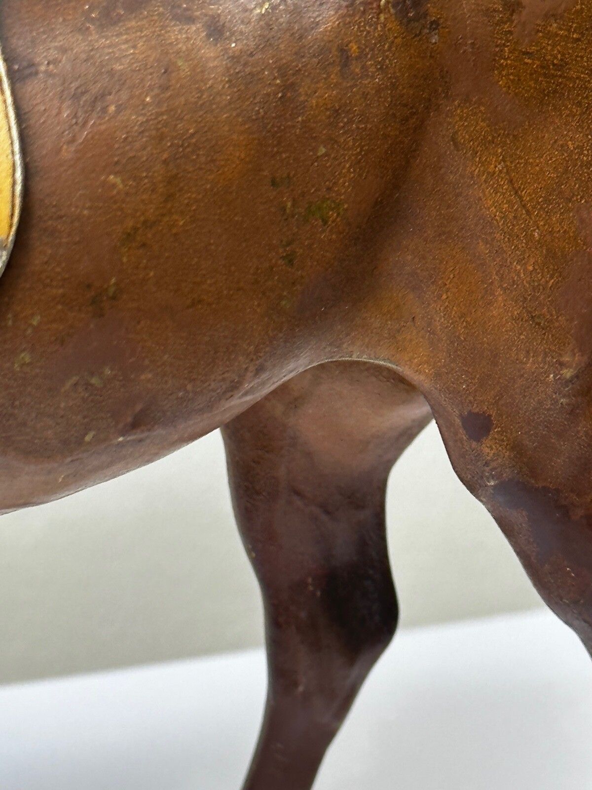 photo vinterior Victoriaans Oostenrijks ruitersbrons, Bay Hunter paard, Franz Bergman