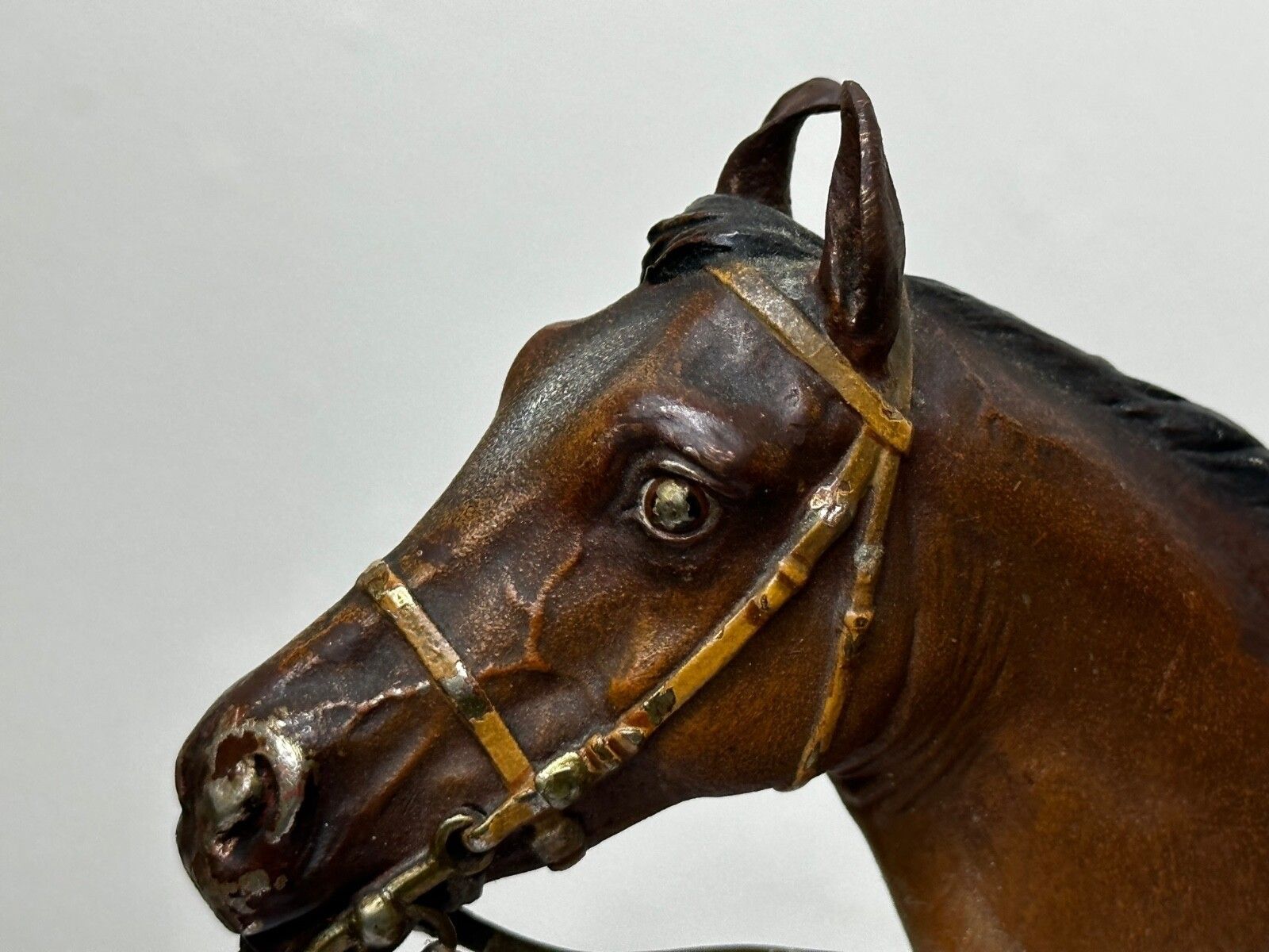 photo buy Victoriaans Oostenrijks ruitersbrons, Bay Hunter paard, Franz Bergman