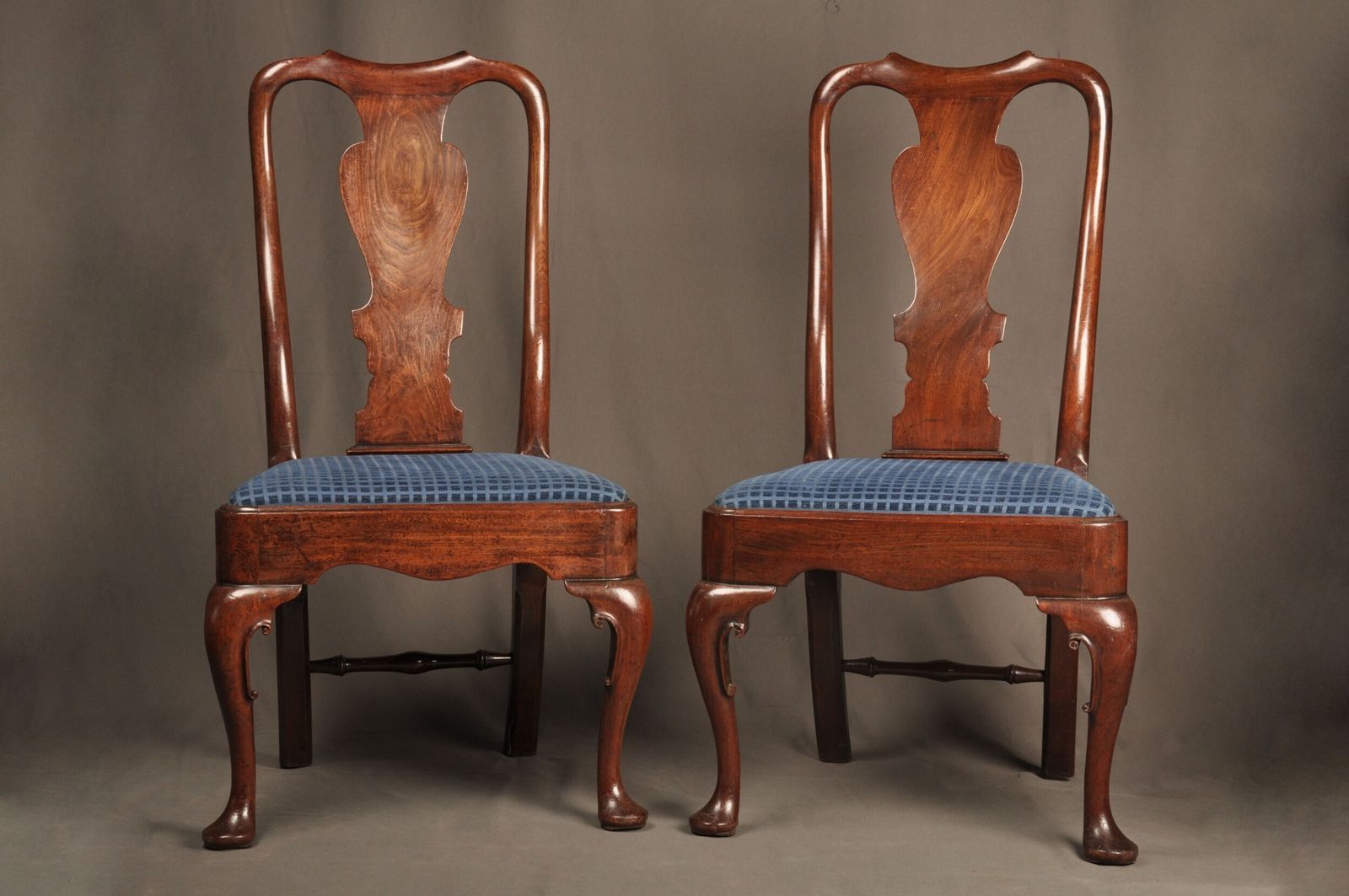 A Fine Pair Of George I Mahogany Side Chairs photo for sale