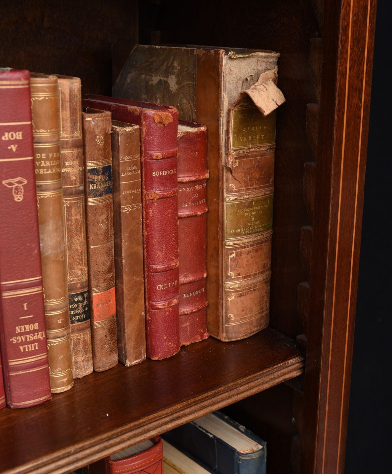 Pair Mahogany Open Front Bookcase   Regency Sheraton Bookcase Bespoke photo vinterior