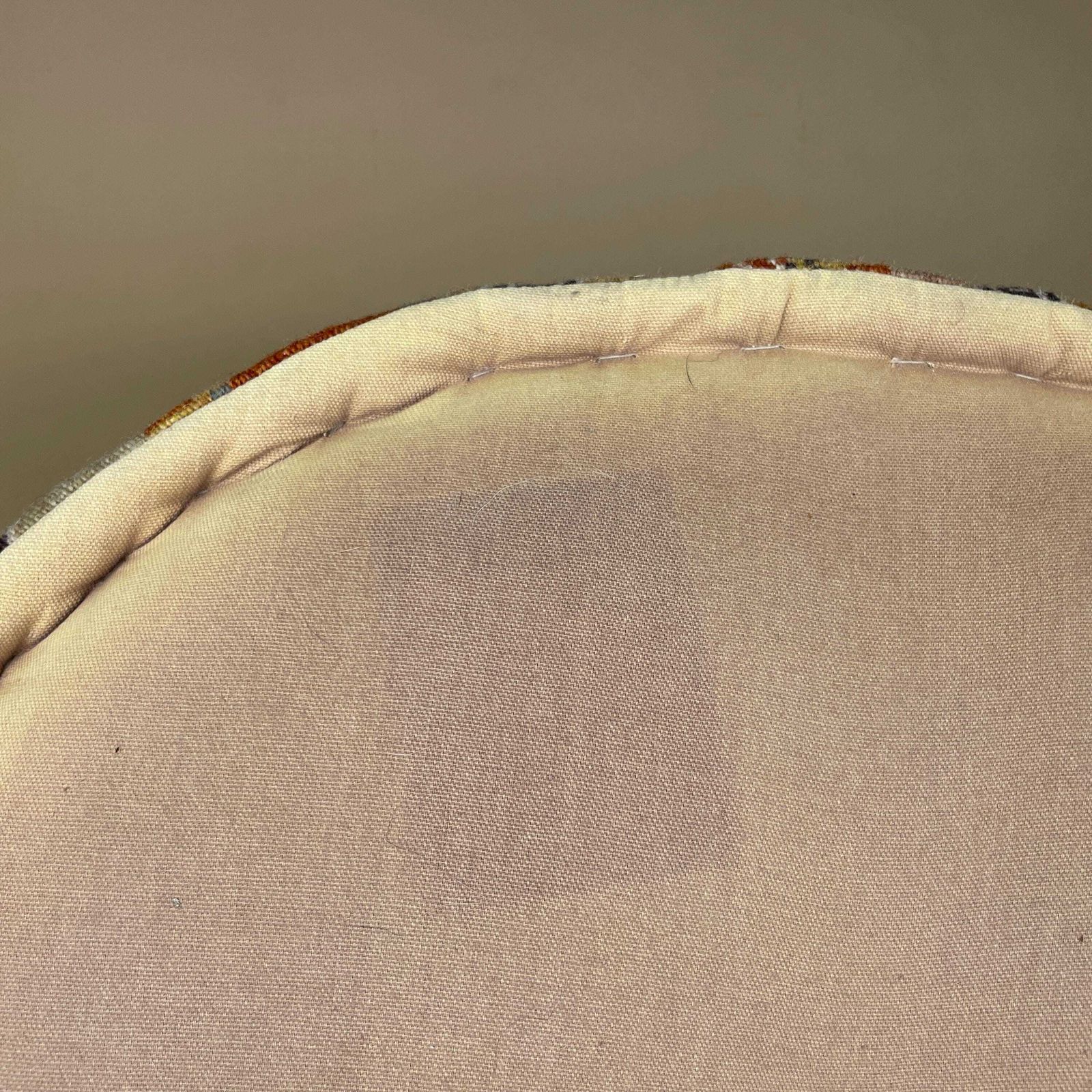 photo vintage Large Indian Kilim Pouffe Round Ottoman Woven Floor Cushion Footstool Textile Patterned Seat Striped Living Room Handmade Vintage Pattern