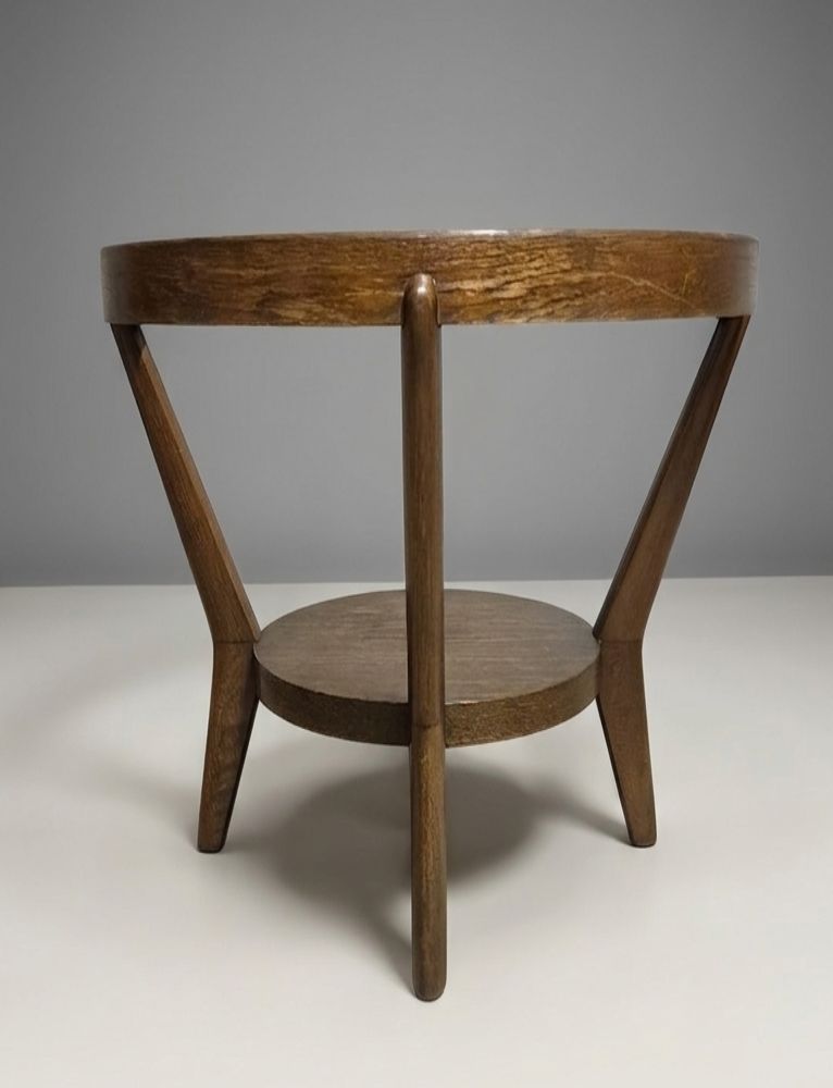 Ronde salontafel Karel Koželka & Antonín Kropáček, jaren 1940, Tsjecho-Slowakije photo 680.0