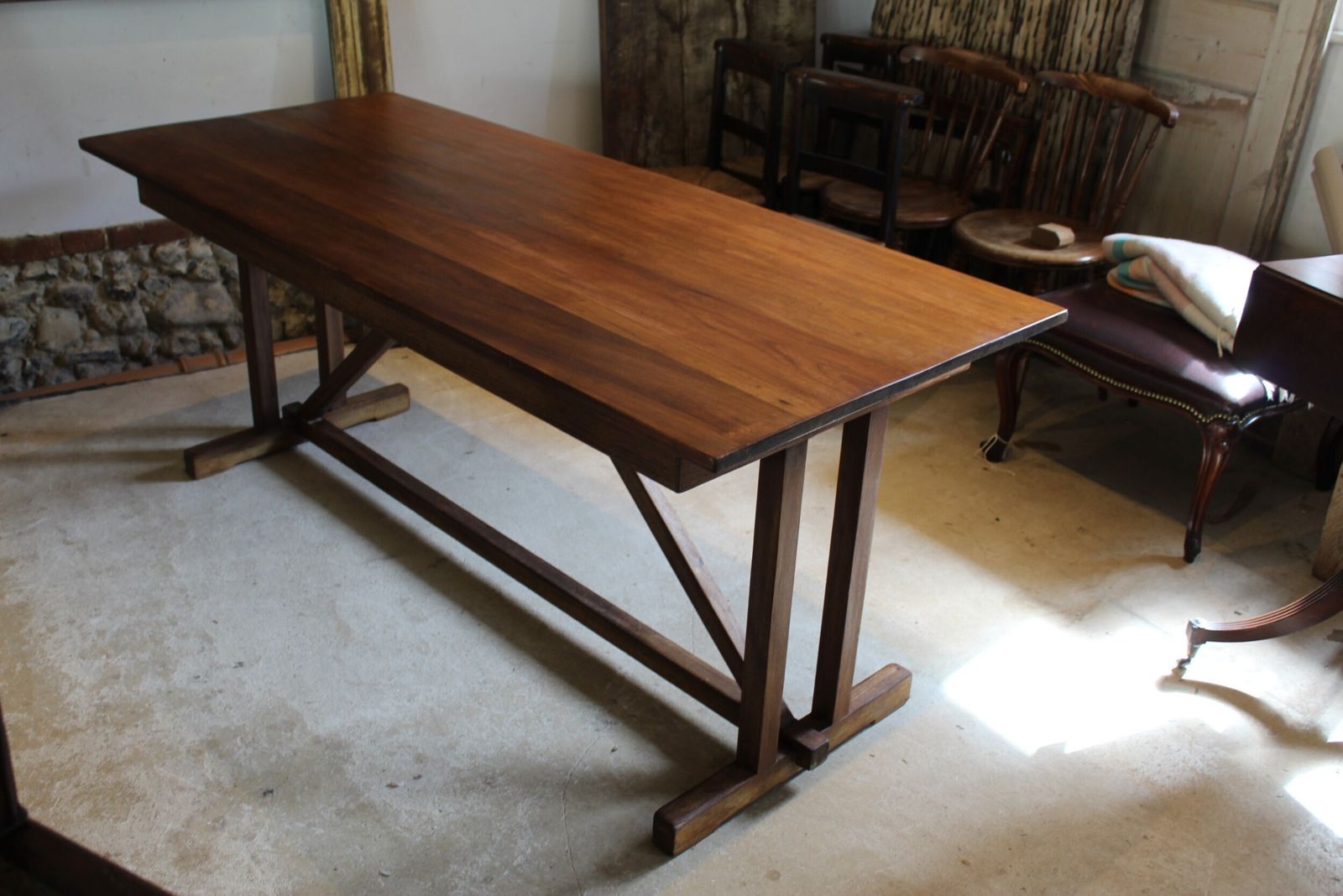 Table Refectory Arts And Crafts Teak The Music House Norwich C1930 photo buy