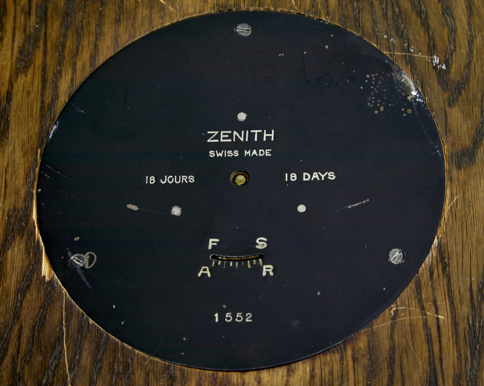 Art Deco Eiken Wandklok Engström By Zenith photo vinterior