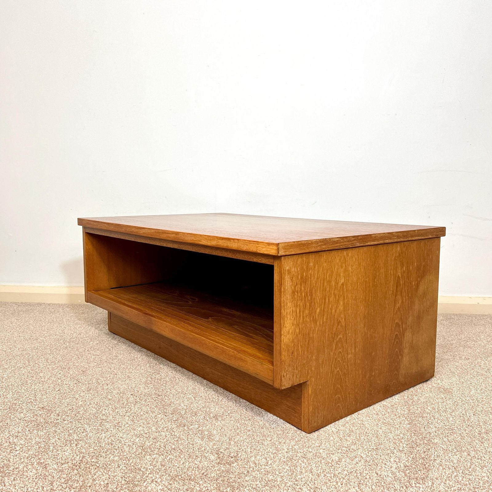 Furniture Mid Century Teak Media Unit , Tv Stand With Sliding Shelf photo