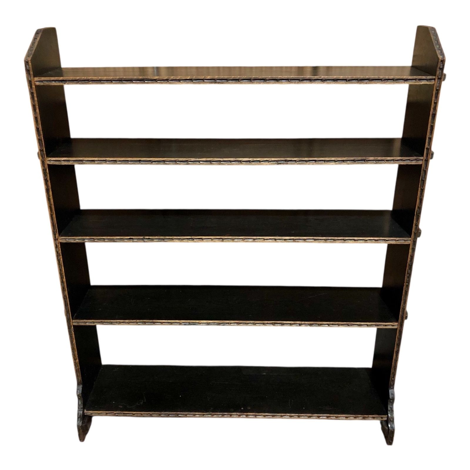 Handsome Antique Carved Oak Bookcase/Bookshelves photo furniture