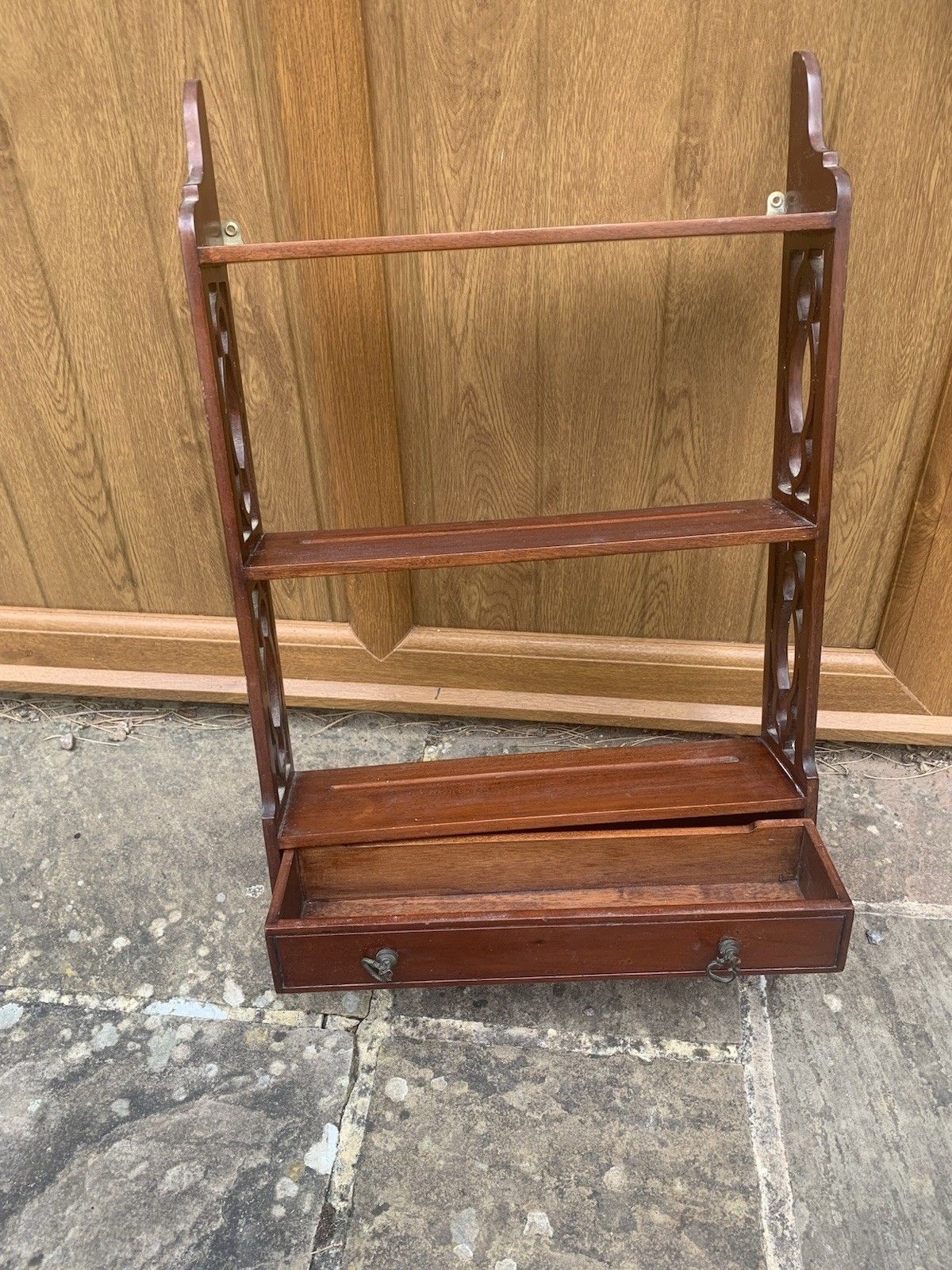 Vintage Mahogany Shelving In The Georgian Style. photo for sale