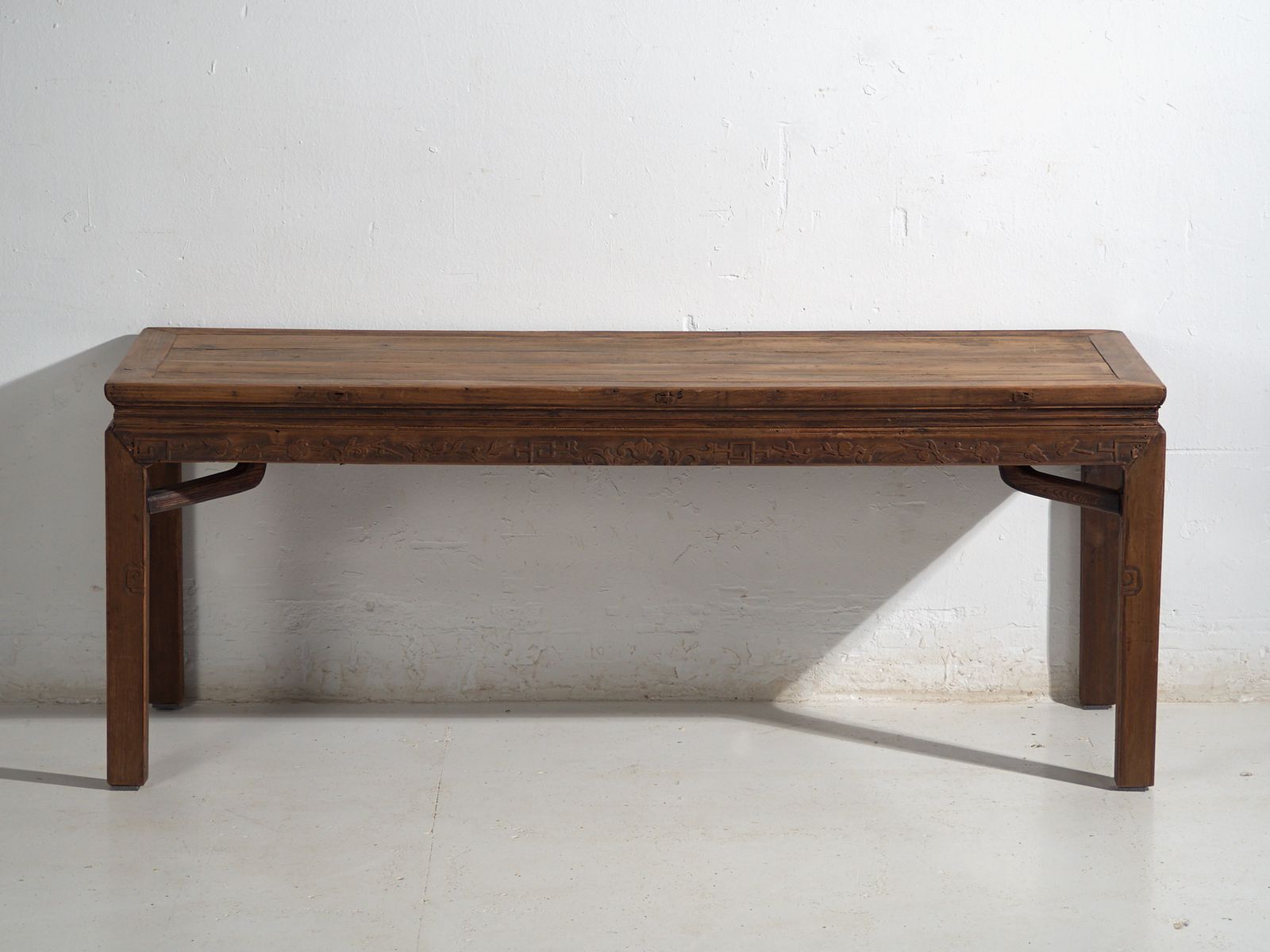 Antique Long Bench Table In Pine Wood – China, Circa 1900 photo for sale