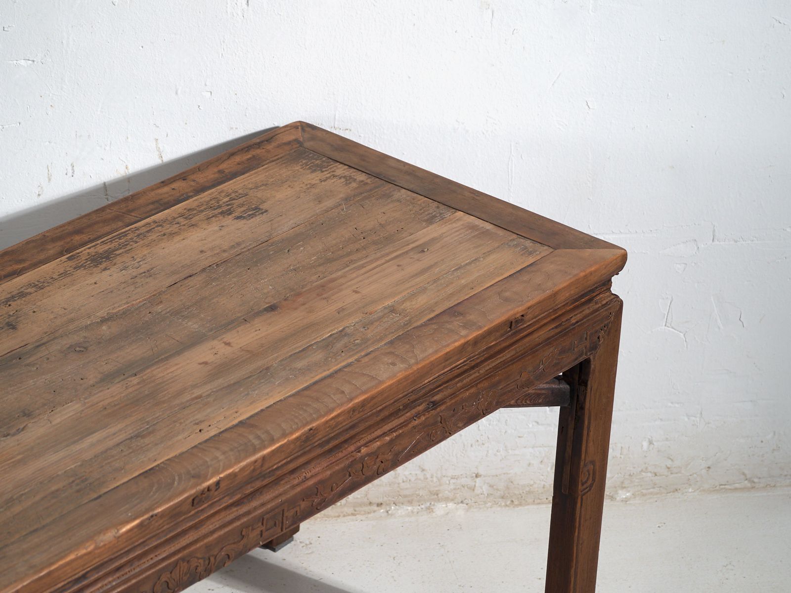 Antique Long Bench Table In Pine Wood – China, Circa 1900 photo Furniture