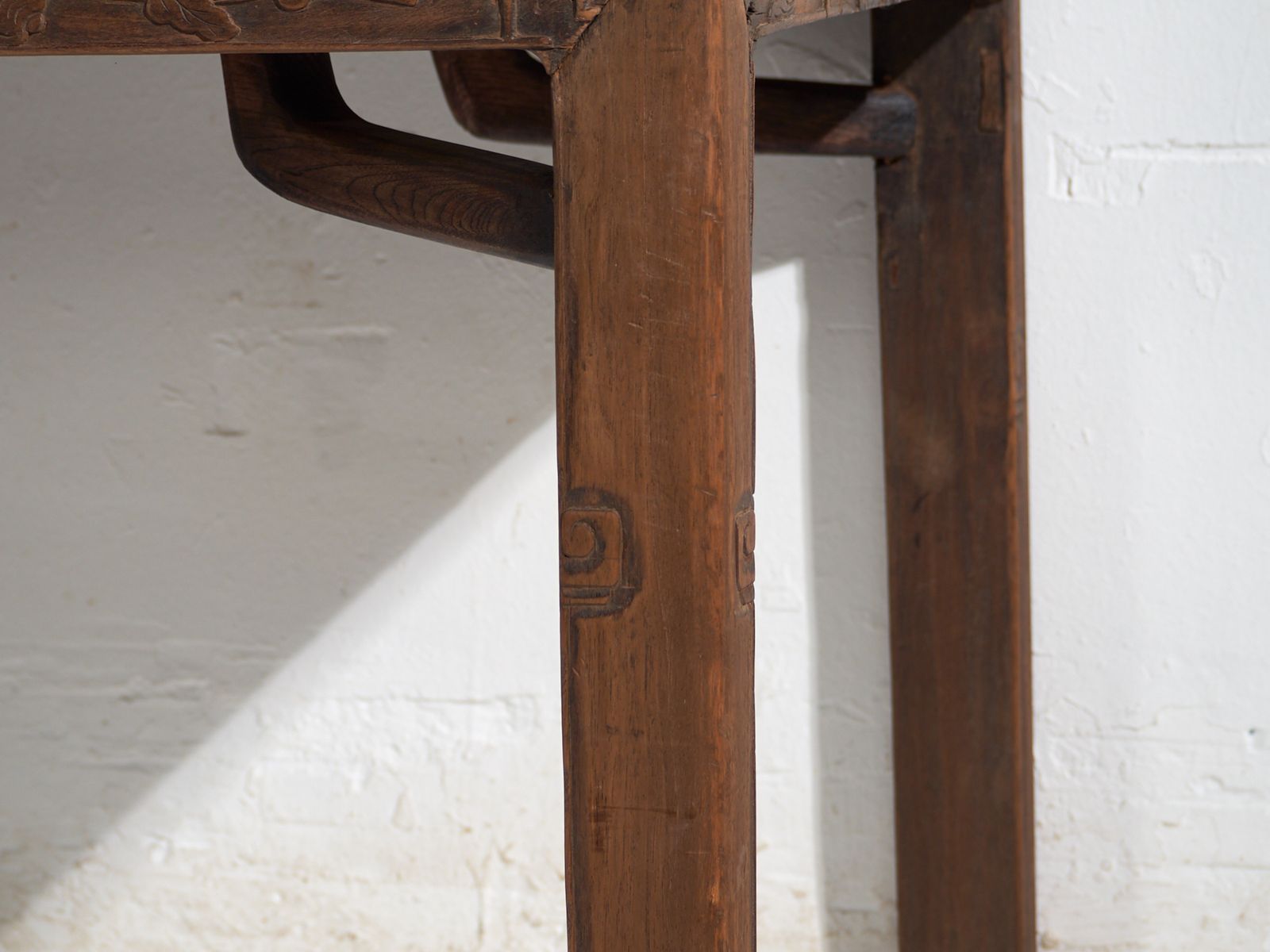 Antique Long Bench Table In Pine Wood – China, Circa 1900 photo vinterior