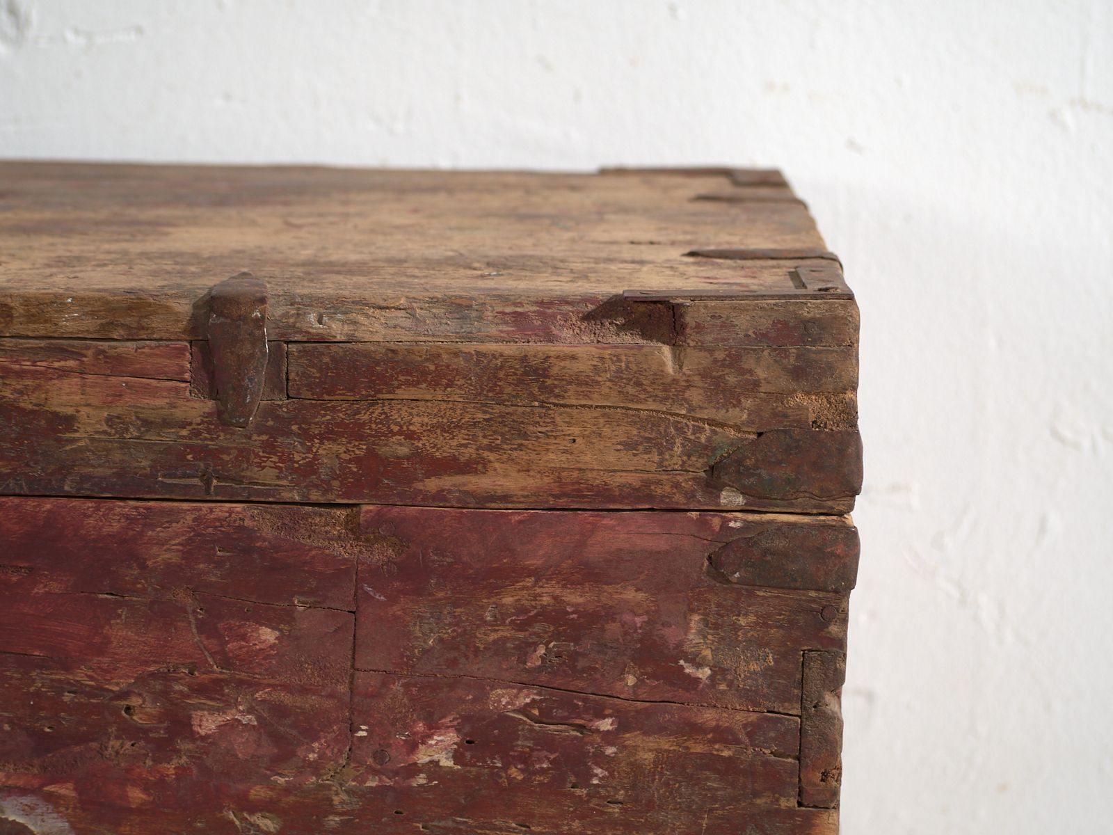 Antique Chinese Painted Trunk In Pine Wood – China, Circa 1920 photo buy