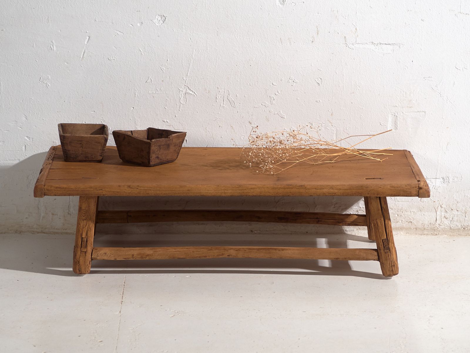 Antique Low Table In Pine Wood – China, Circa 1930