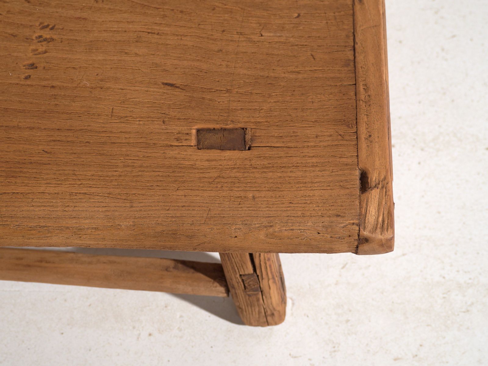 Antique Low Table In Pine Wood – China, Circa 1930 photo vintage