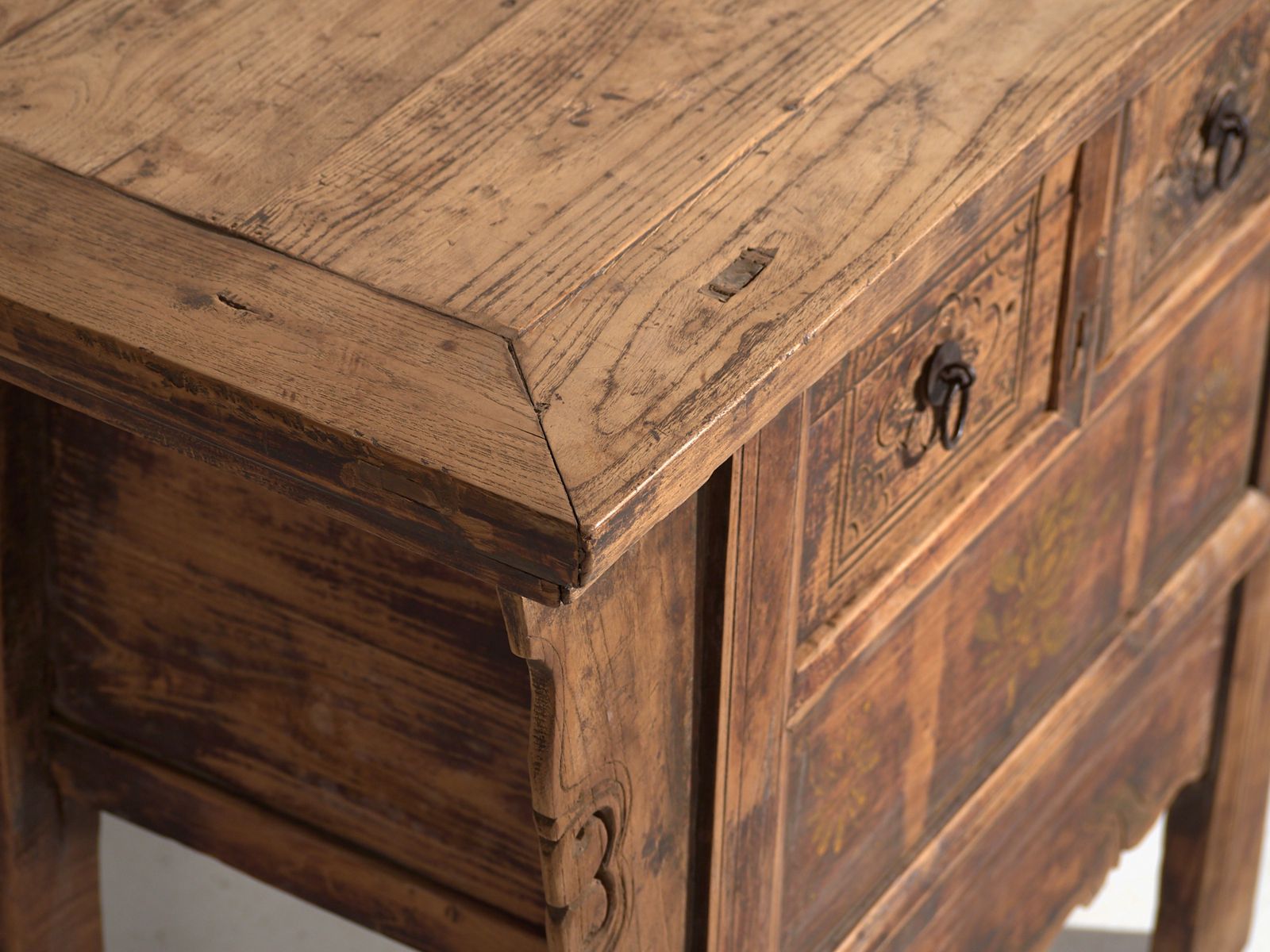 Antique Carved Console In Pine Wood – China, Circa 1900 photo for sale