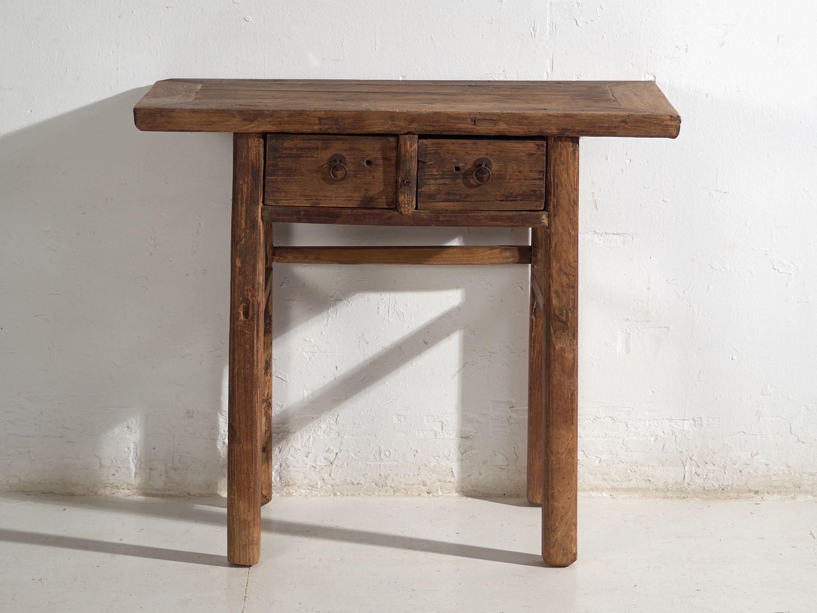 Antique Console In Elm Wood – China, Circa 1920 photo vintage