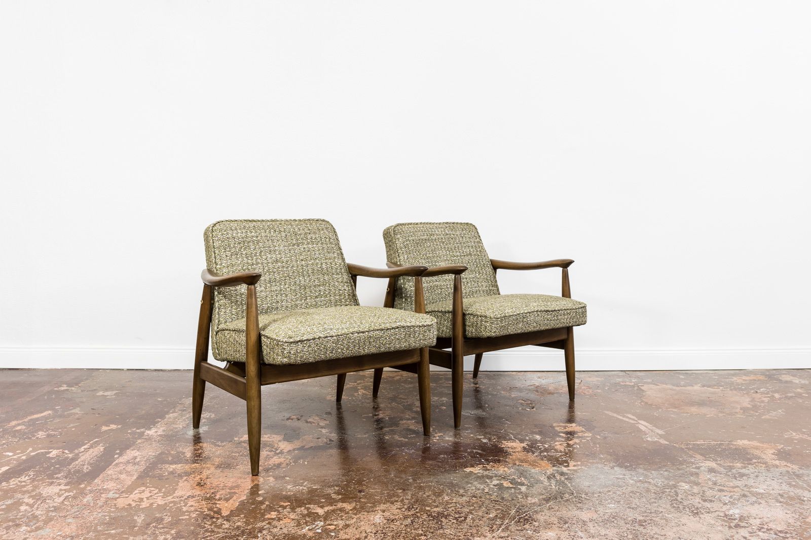 Mid Century Armchairs, Gfm 87 By Juliusz Kędziorek, Poland, 1960's, Set Of 2 photo furniture